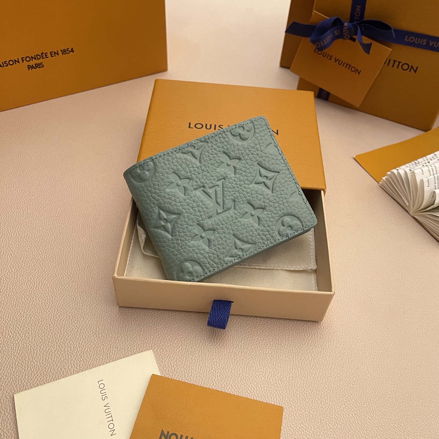 Louis Vuitton Multiple Wallet Green Taurillon Leather - Compact & Stylish 1 i1743595360427 7730 0 0