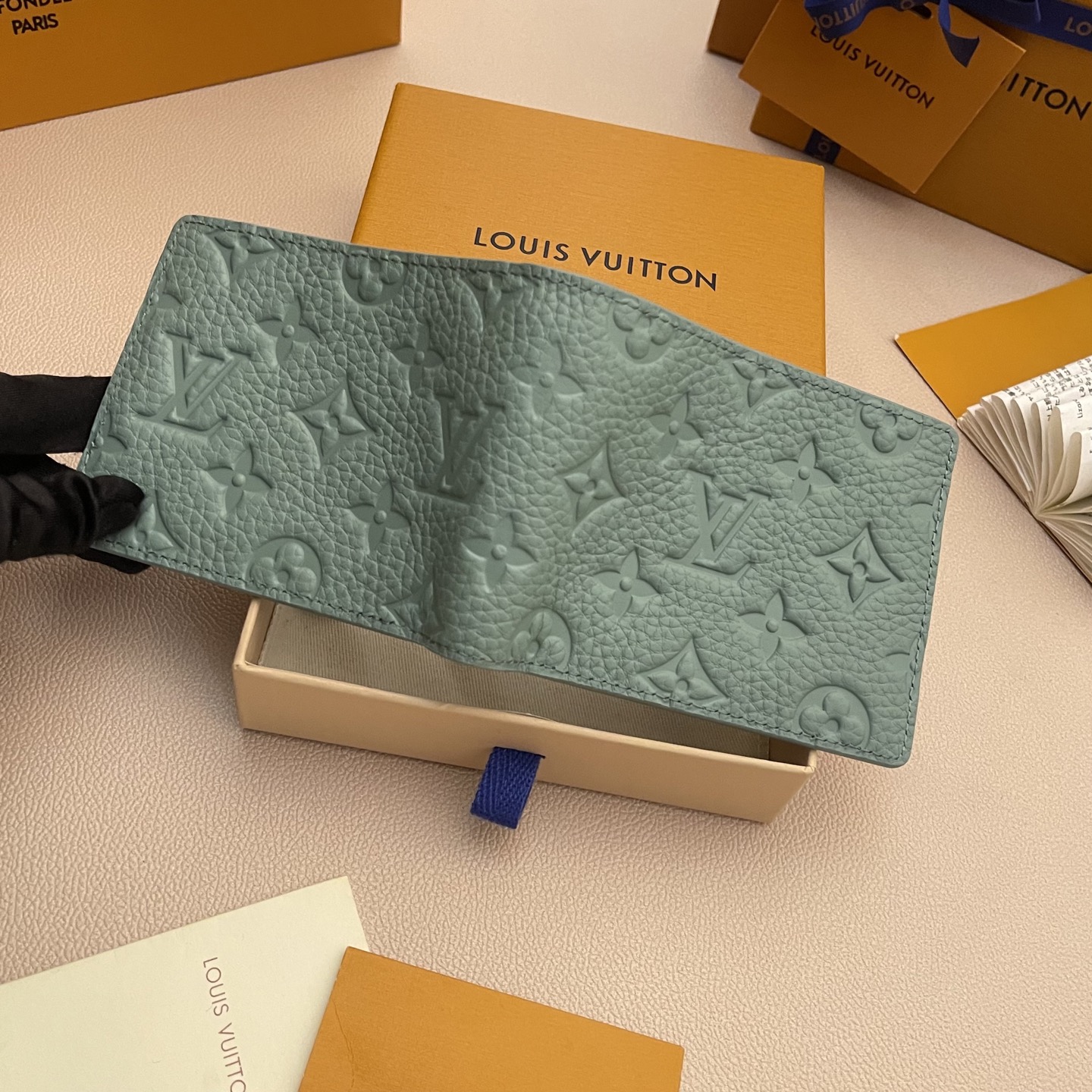 Louis Vuitton Multiple Wallet Green Taurillon Leather - Compact & Stylish 4 i1743595363526 4684 0 3