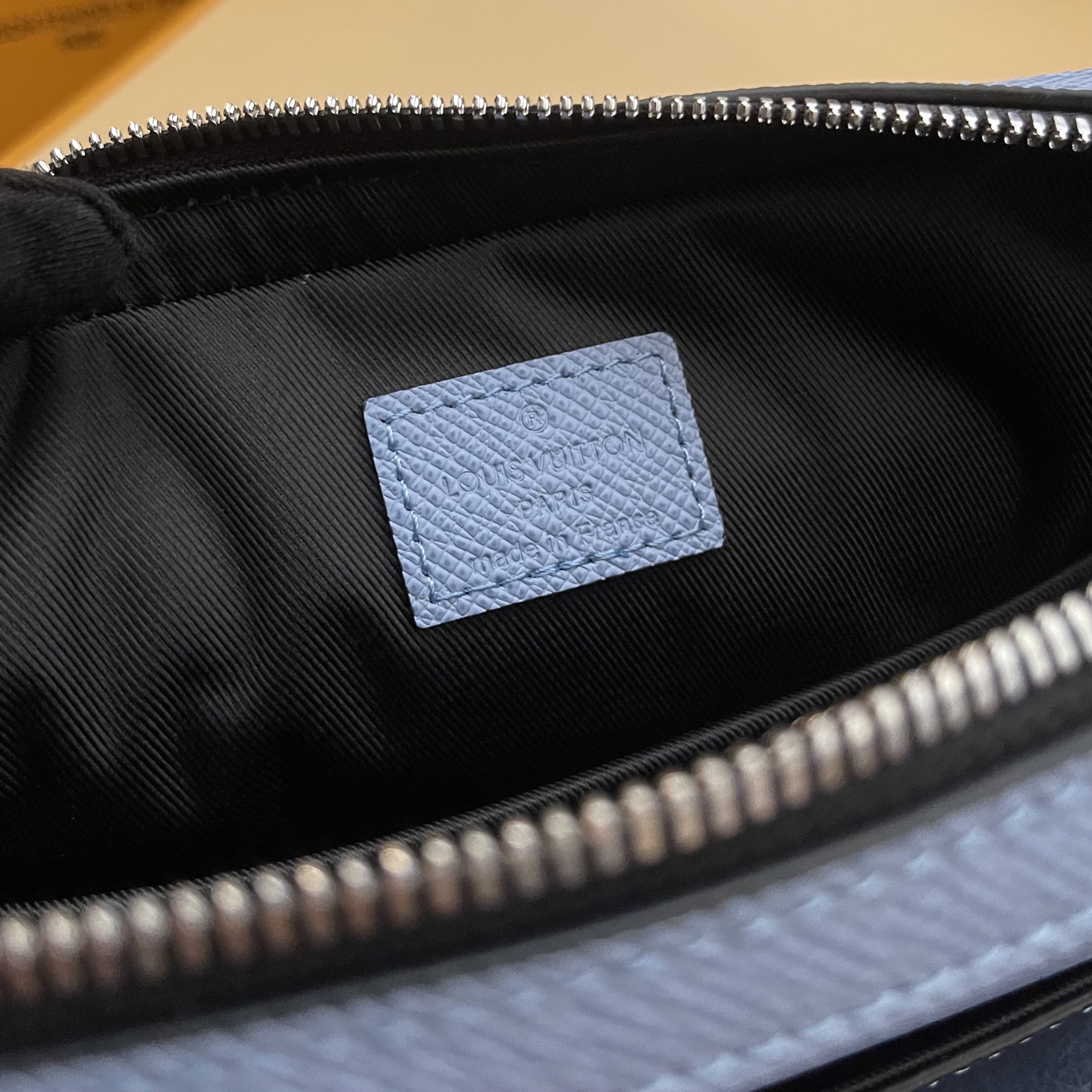 Louis Vuitton Trio Messenger Bag Taiga Leather Monogram Canvas Light Blue 10 i1744126839563 5140 0 8