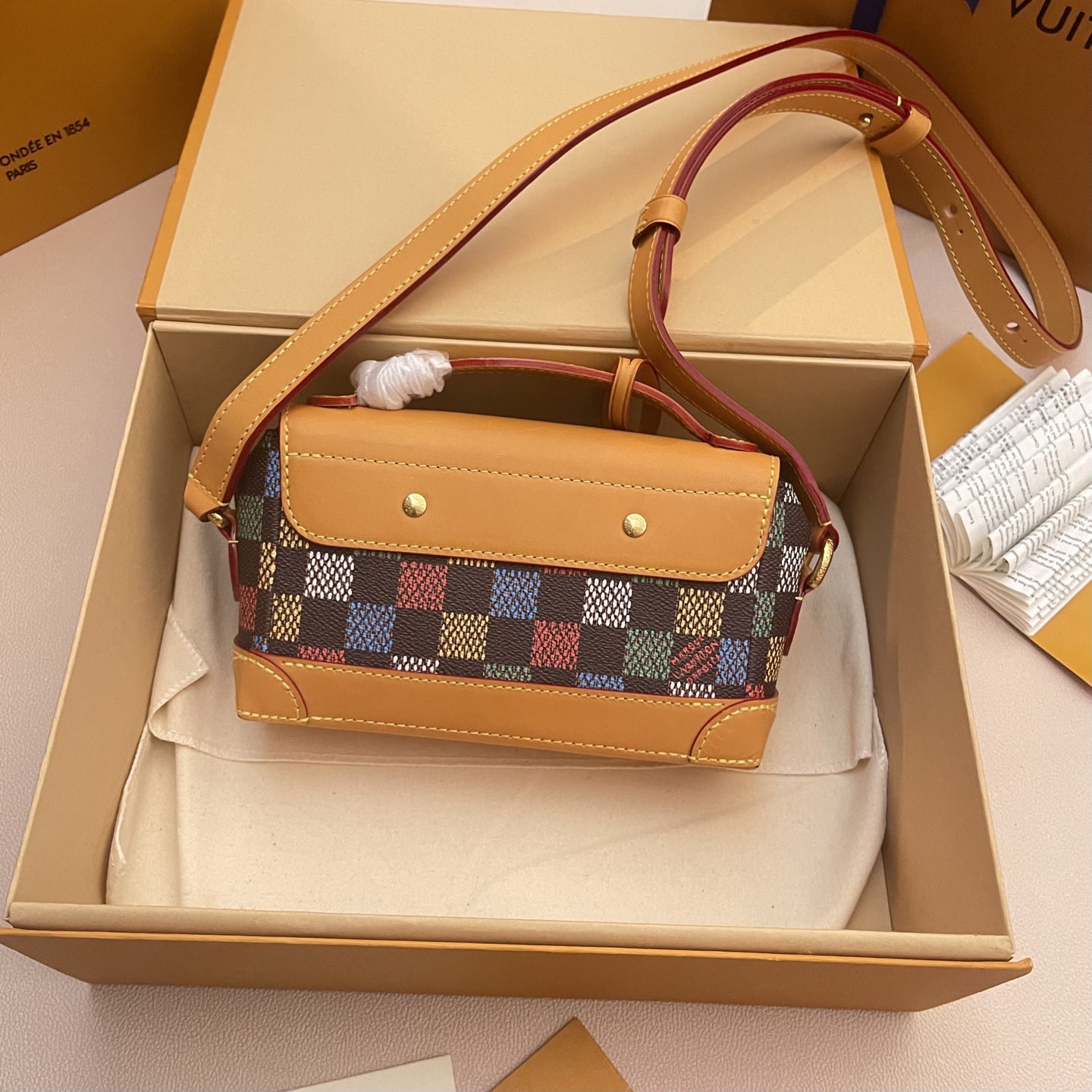 Louis Vuitton Steamer East West Mini Bag Damier Ebene Canvas N00187 3 i1744729087591 5864 0 1