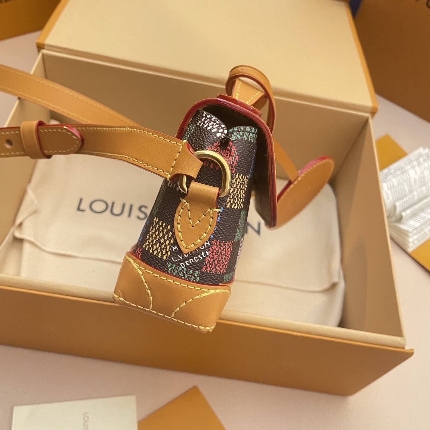 Louis Vuitton Steamer East West Mini Bag Damier Ebene Canvas N00187 4 i1744729097642 7445 0 5