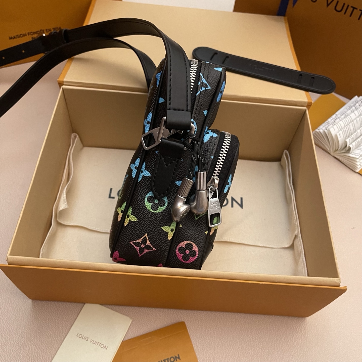 Louis Vuitton Amazone Rainbow Monogram Camera Bag - Compact & Stylish 4 i1745066444198 9065 0 2