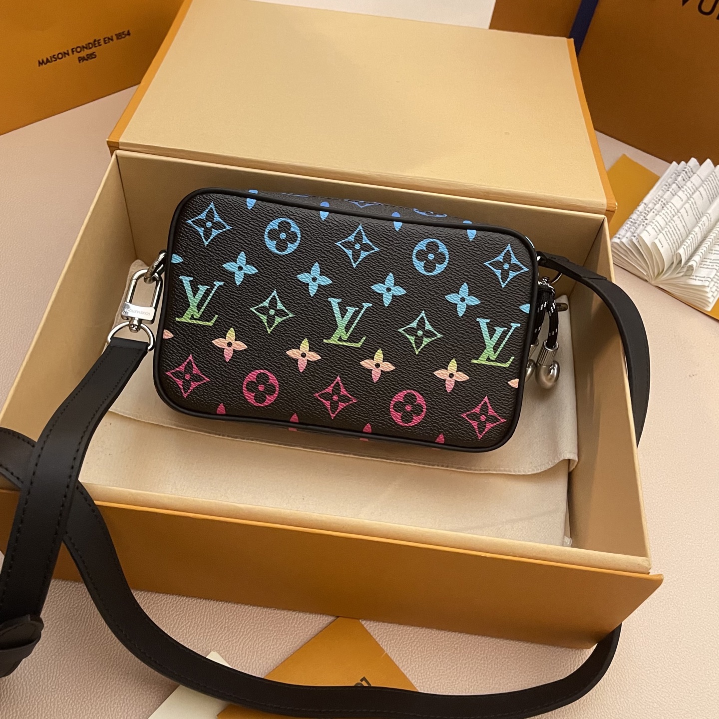 Louis Vuitton Trocadero Mini Camera Bag, Monogram Iridescent, 20 x 13 x 6.5 cm 2 i1745434476170 4972 0 1