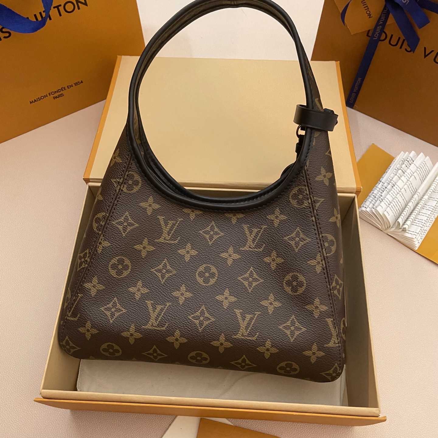 Louis Vuitton Flower Hobo Bag: Monogram Canvas, Stylish and Functional 2 i1745497800106 9055 0 1