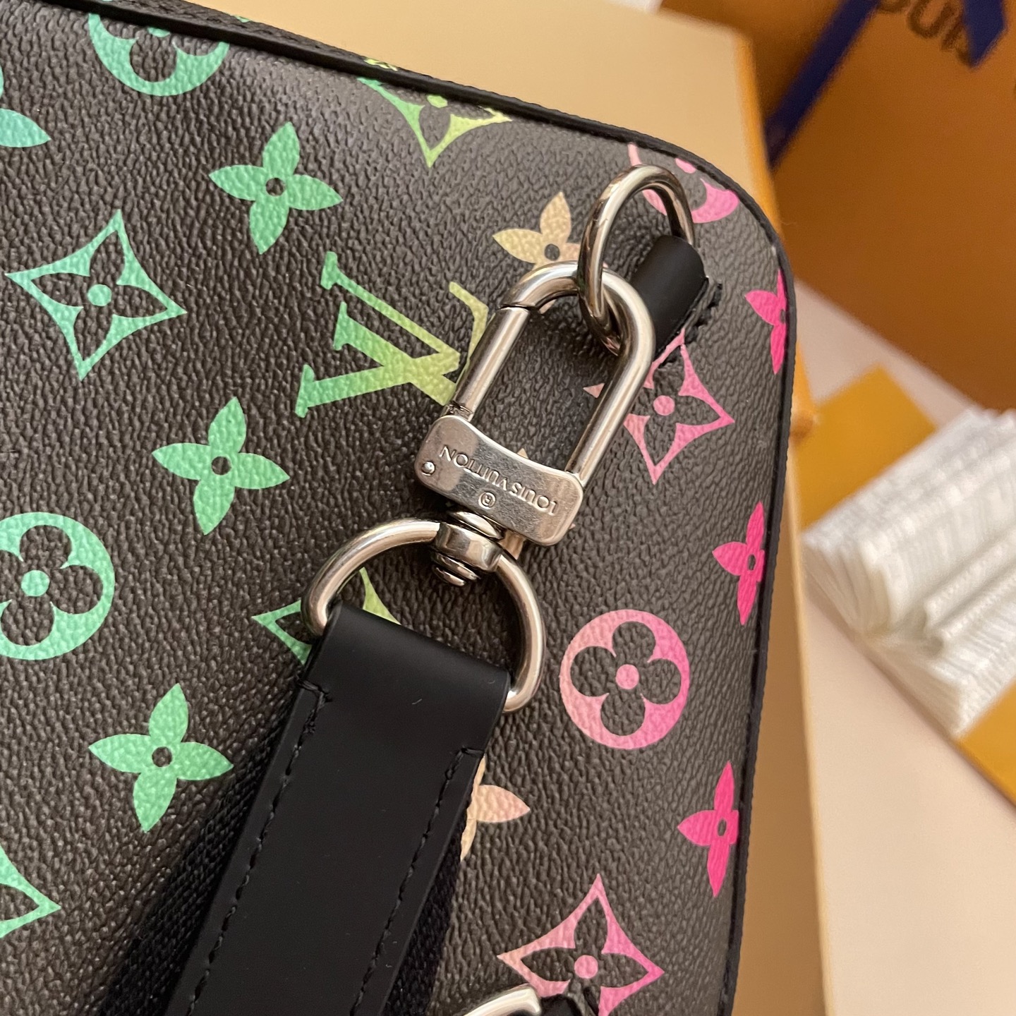 Louis Vuitton Avenue Sling Bag PM Monogram Iridescent, Compact & Stylish 5 i1745675428990 6278 0 3