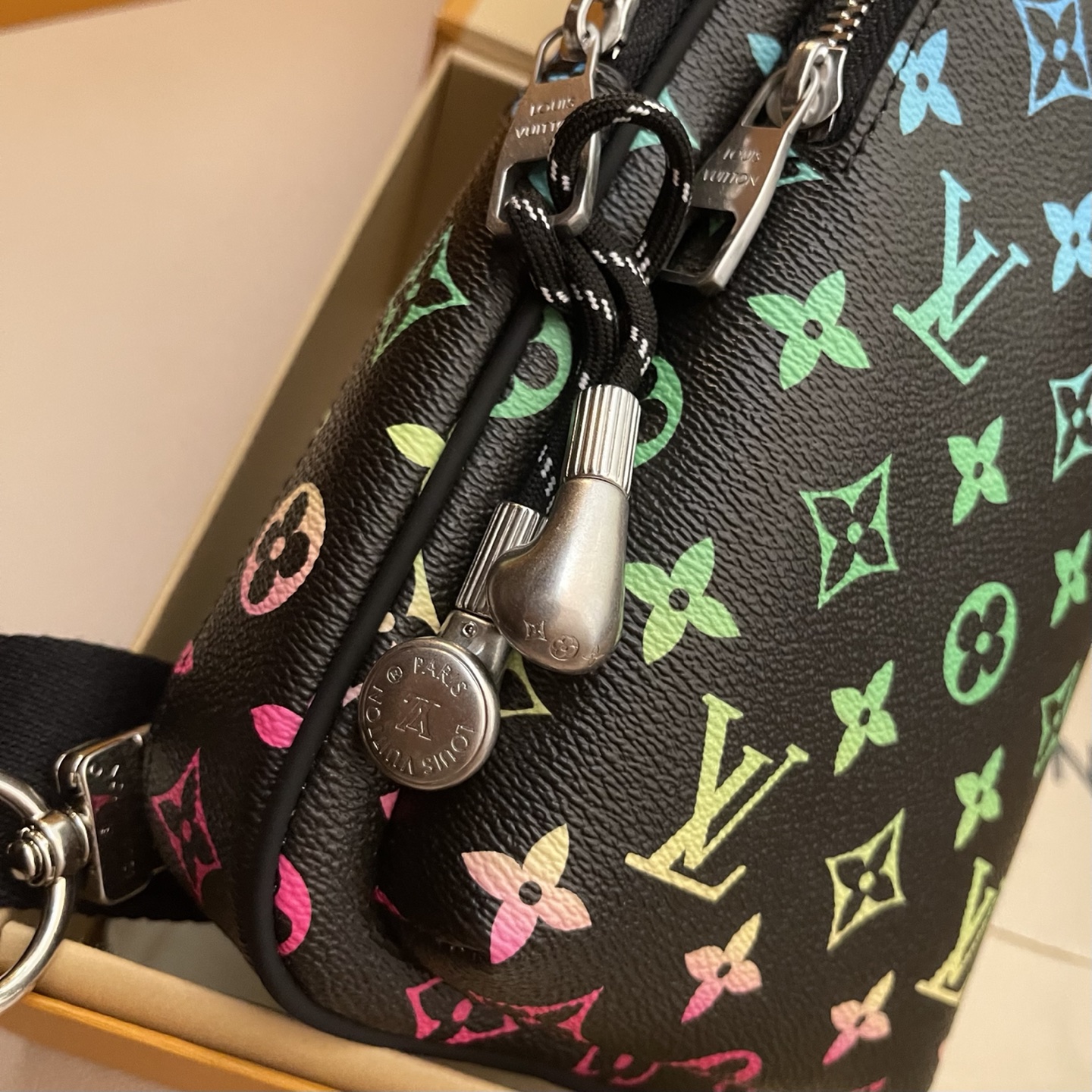 Louis Vuitton Avenue Sling Bag PM Monogram Iridescent, Compact & Stylish 7 i1745675430255 7010 0 5