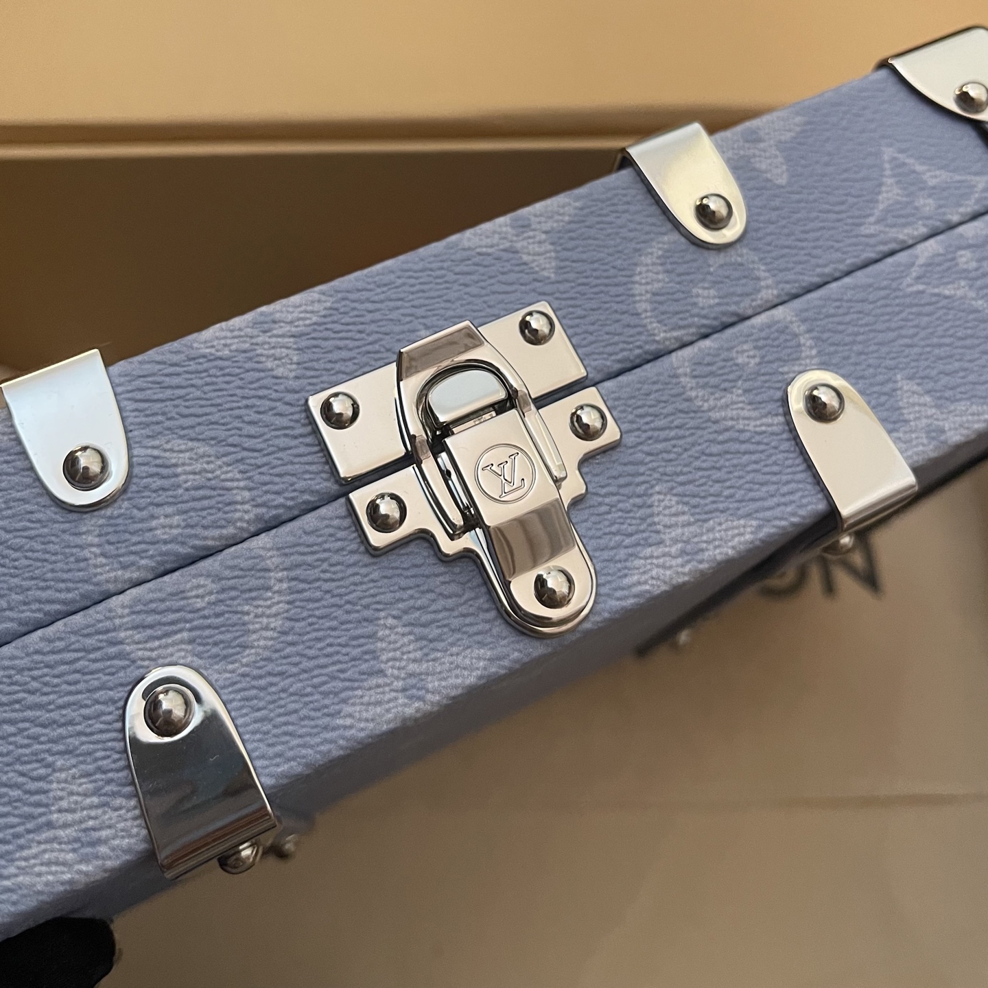 Louis Vuitton Wallet Trunk Taigarama Blue Monogram Canvas Leather Bag 5 i1745676348330 2174 0 3