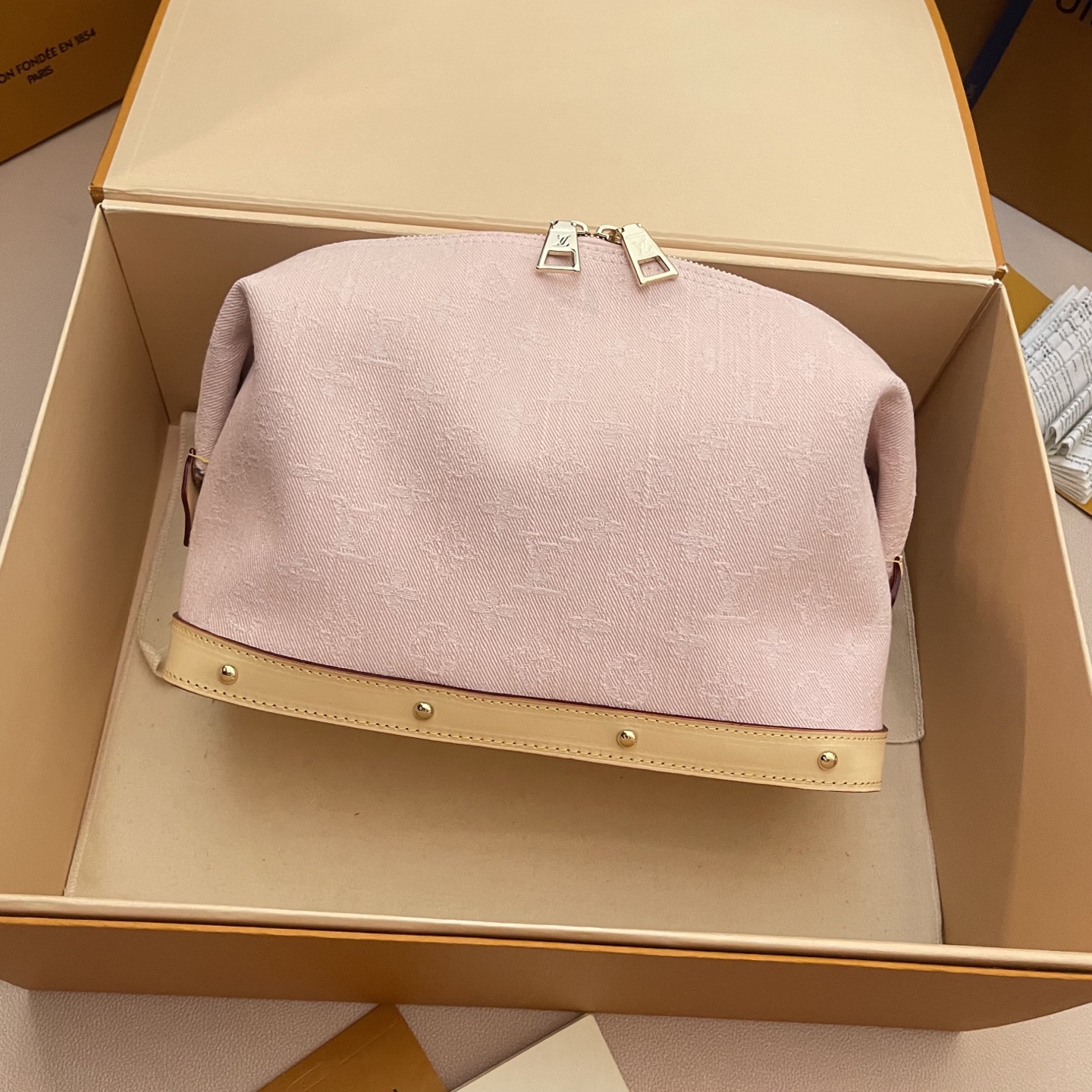 Louis Vuitton Monogram Denim Large Cosmetic Pouch Bag - M24564
