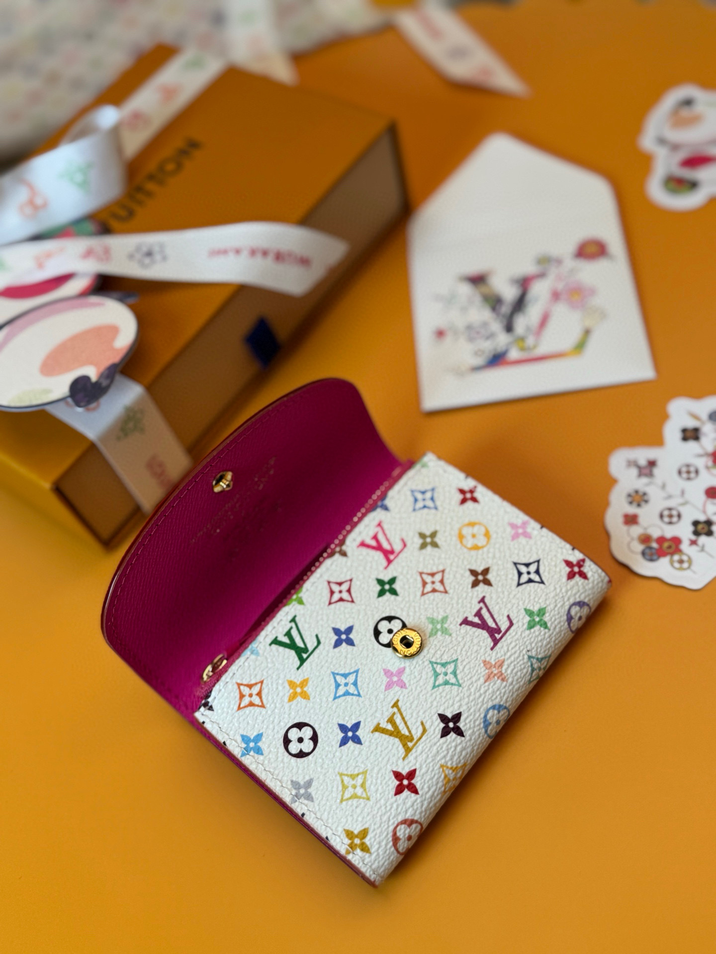 Louis Vuitton Rosalie Coin Purse Monogram Multicolore Leather Wallet 6 i1745908995430 3063 0 4