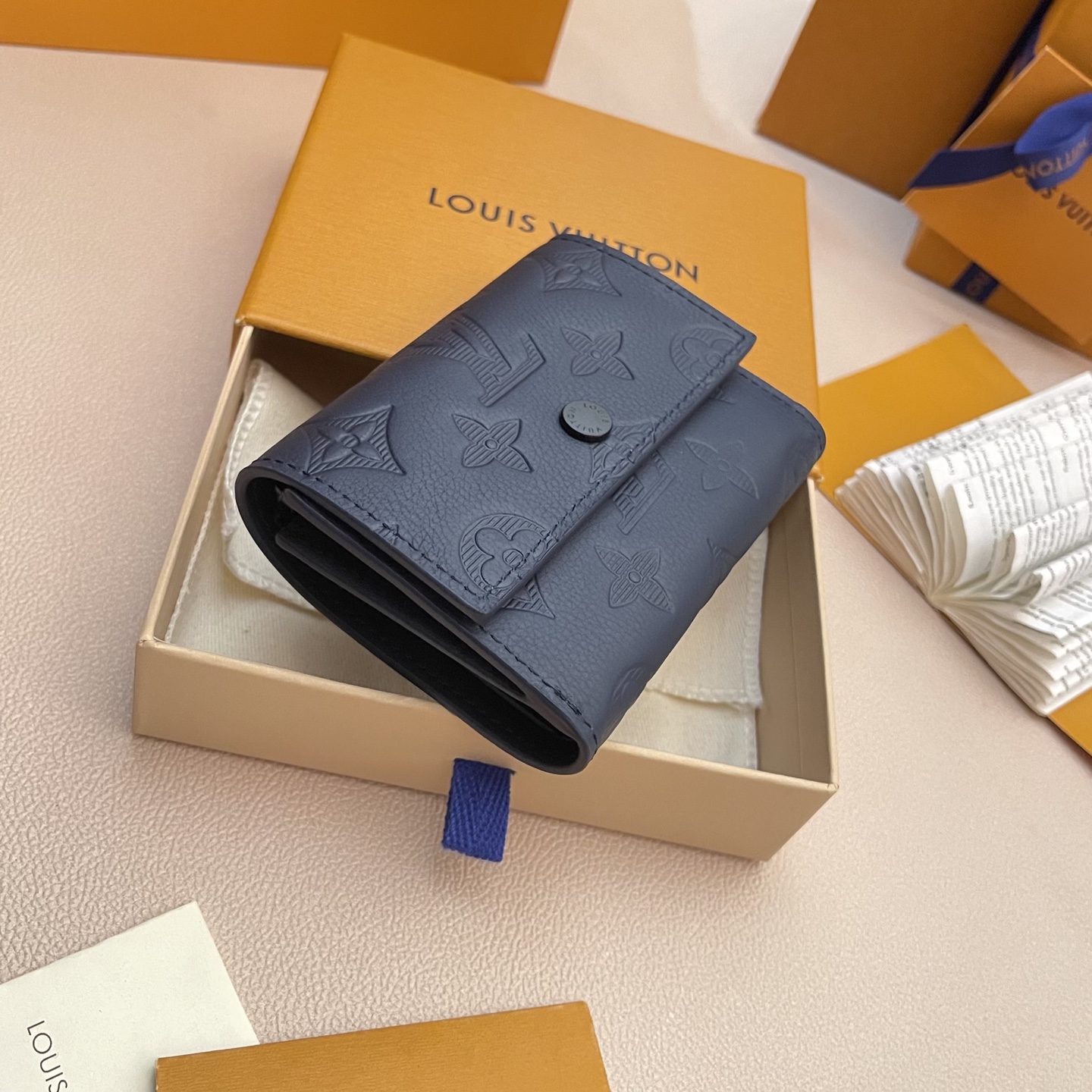 Louis Vuitton Victor Wallet Monogram Shadow Navy Leather - M14793 3 i1746178054041 6058 0 2