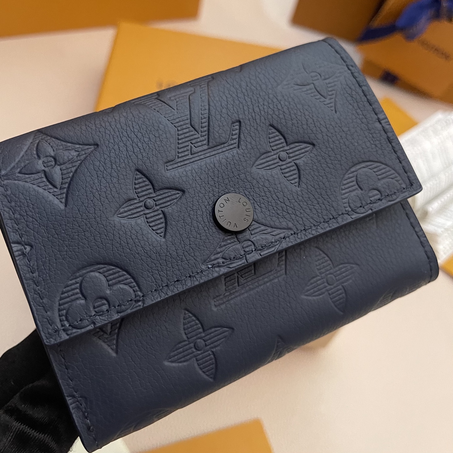 Louis Vuitton Victor Wallet Monogram Shadow Navy Leather - M14793 5 i1746178054064 2945 0 4