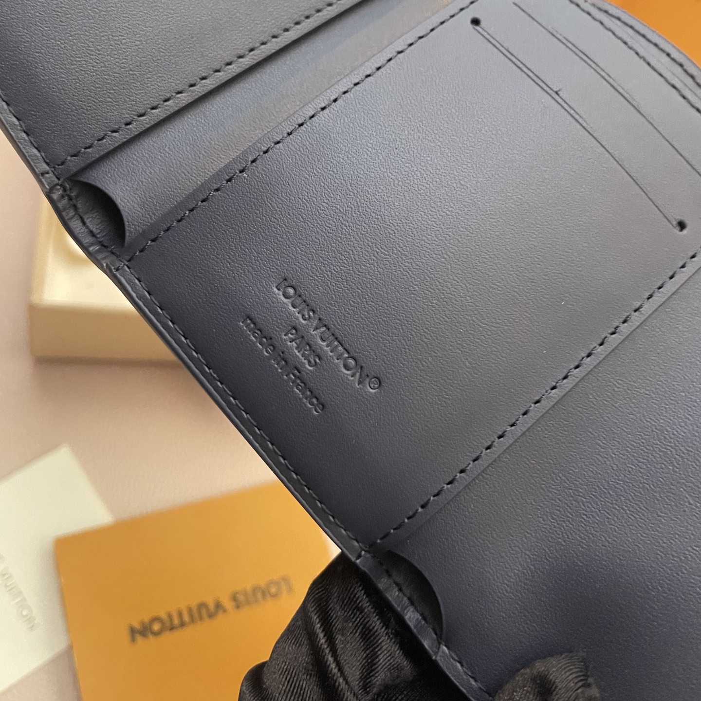 Louis Vuitton Victor Wallet Monogram Shadow Navy Leather - M14793 7 i1746178054393 7939 0 6