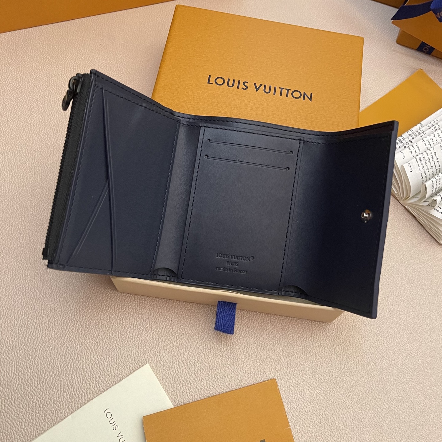Louis Vuitton Victor Wallet Monogram Shadow Navy Leather - M14793 6 i1746178055687 5998 0 5