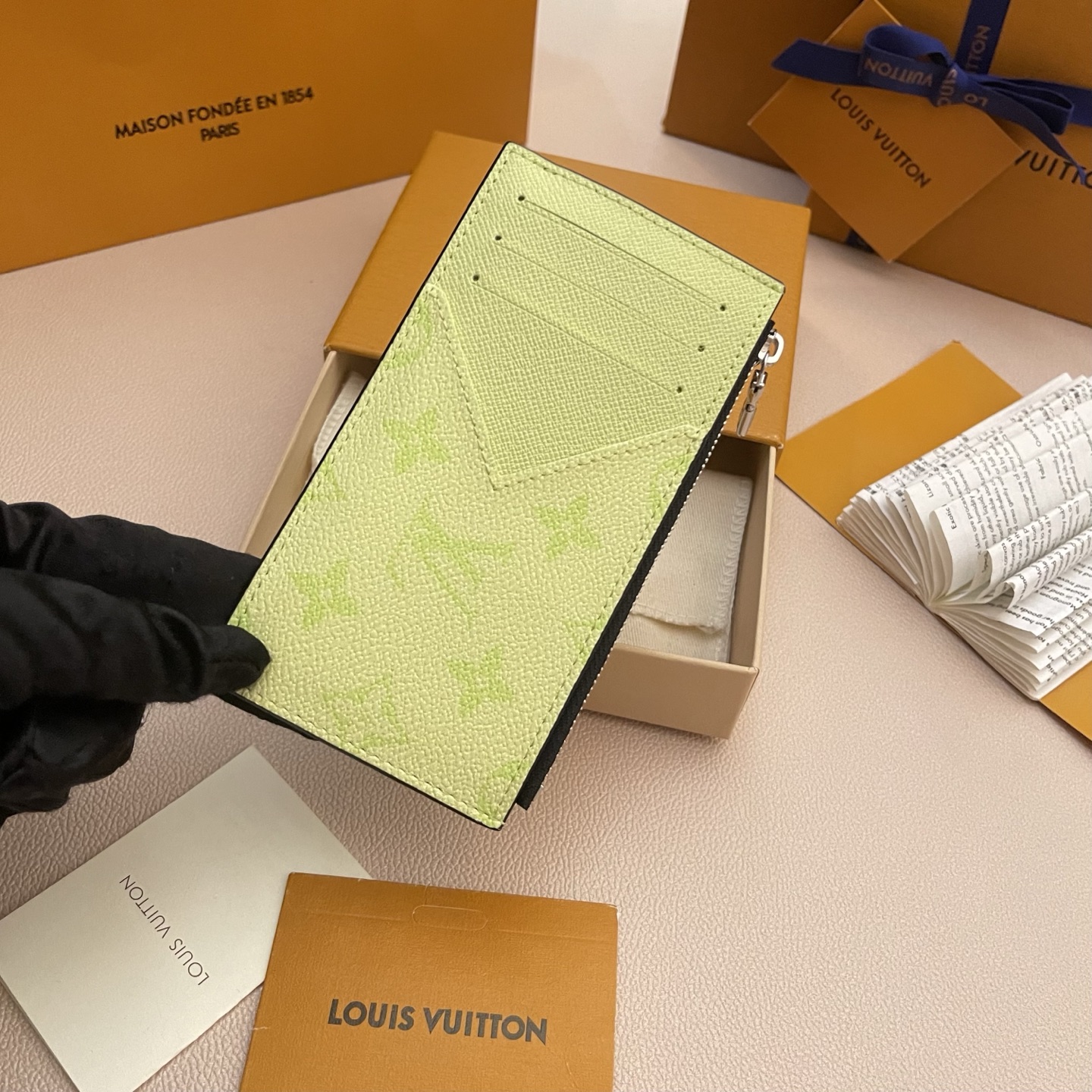 Louis Vuitton Coin Card Holder Yellow Monogram Canvas Thailand Leather 4 i1746711597446 8697 0 2