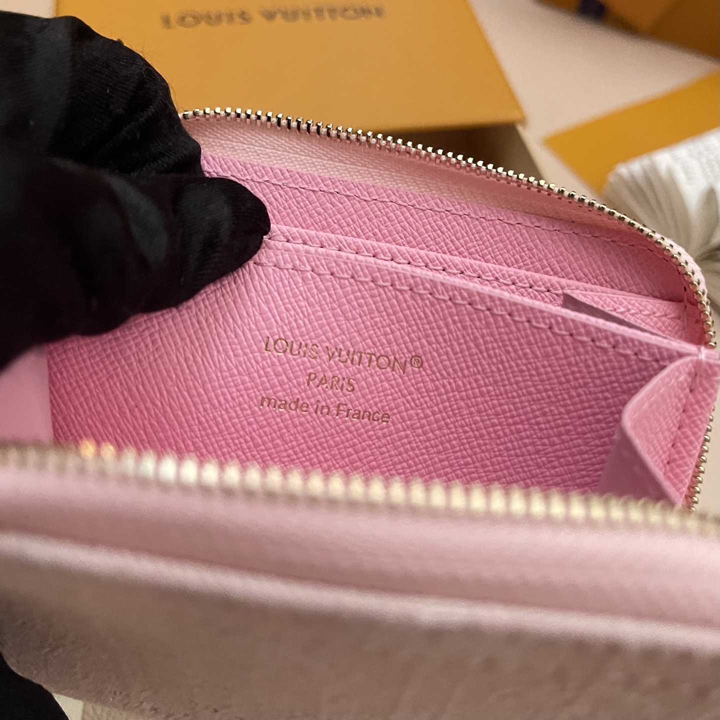 Louis Vuitton Zippy Coin Purse Monogram Denim Pink Leather Wallet 9 i1747044898302 828 0 6