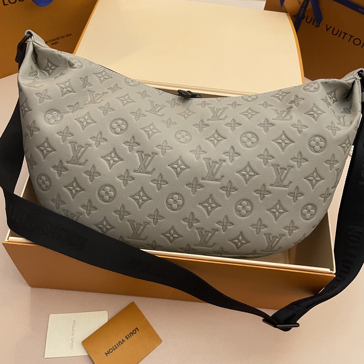 Louis Vuitton Gray Monogram Shadow Leather Hamac Crossbody Bag 2 i1747142892508 3561 0 1