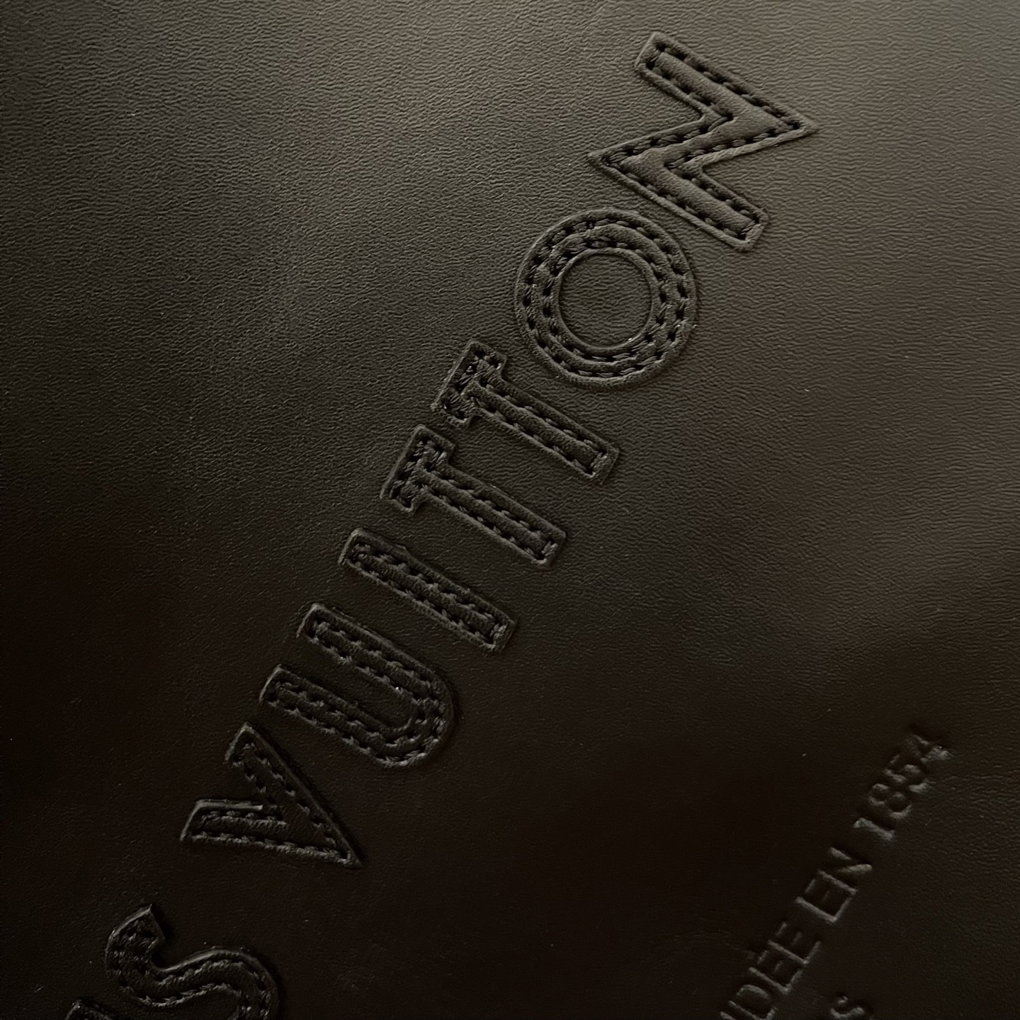 Louis Vuitton Packaging Shopper Bag - Black Leather Medium Tote 4 i1747228584017 8830 0 3