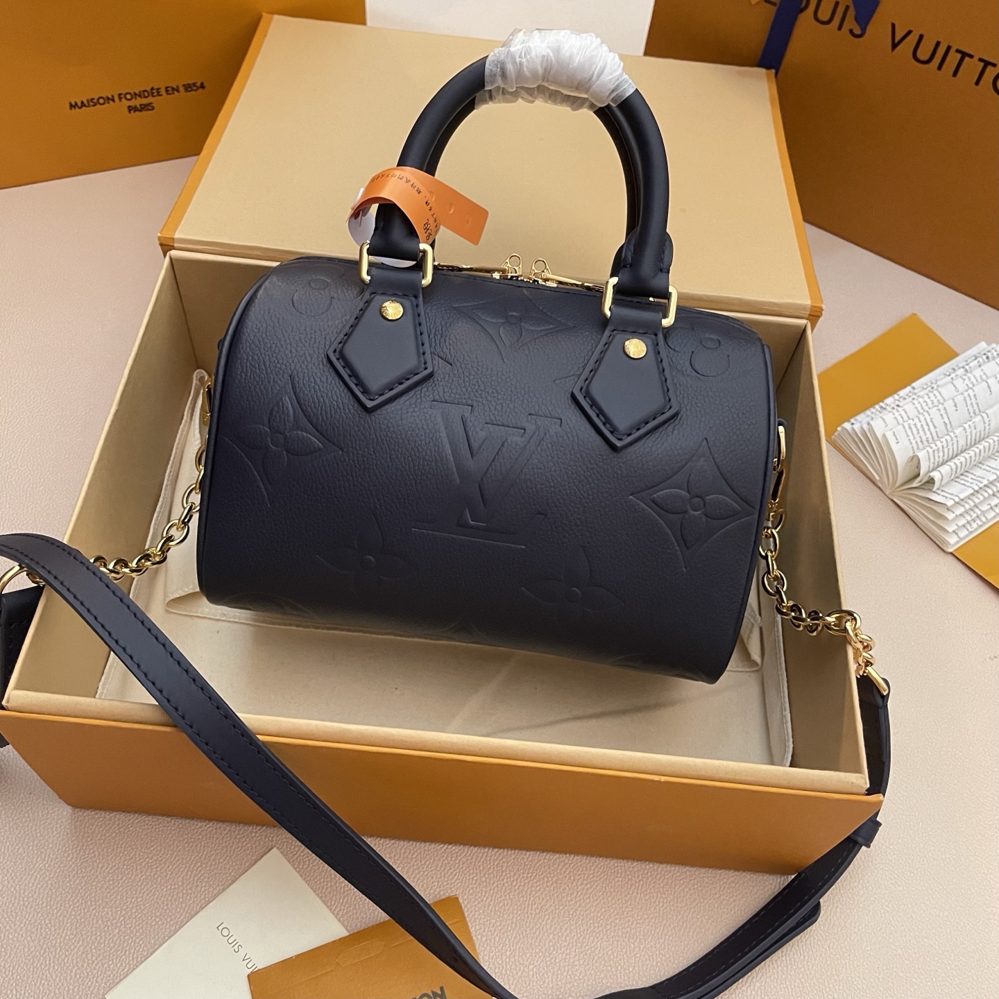 Louis Vuitton Speedy Bandoulière 20 Pillow Bag - Monogram Empreinte Leather 2 i1747229005706 2081 0 1