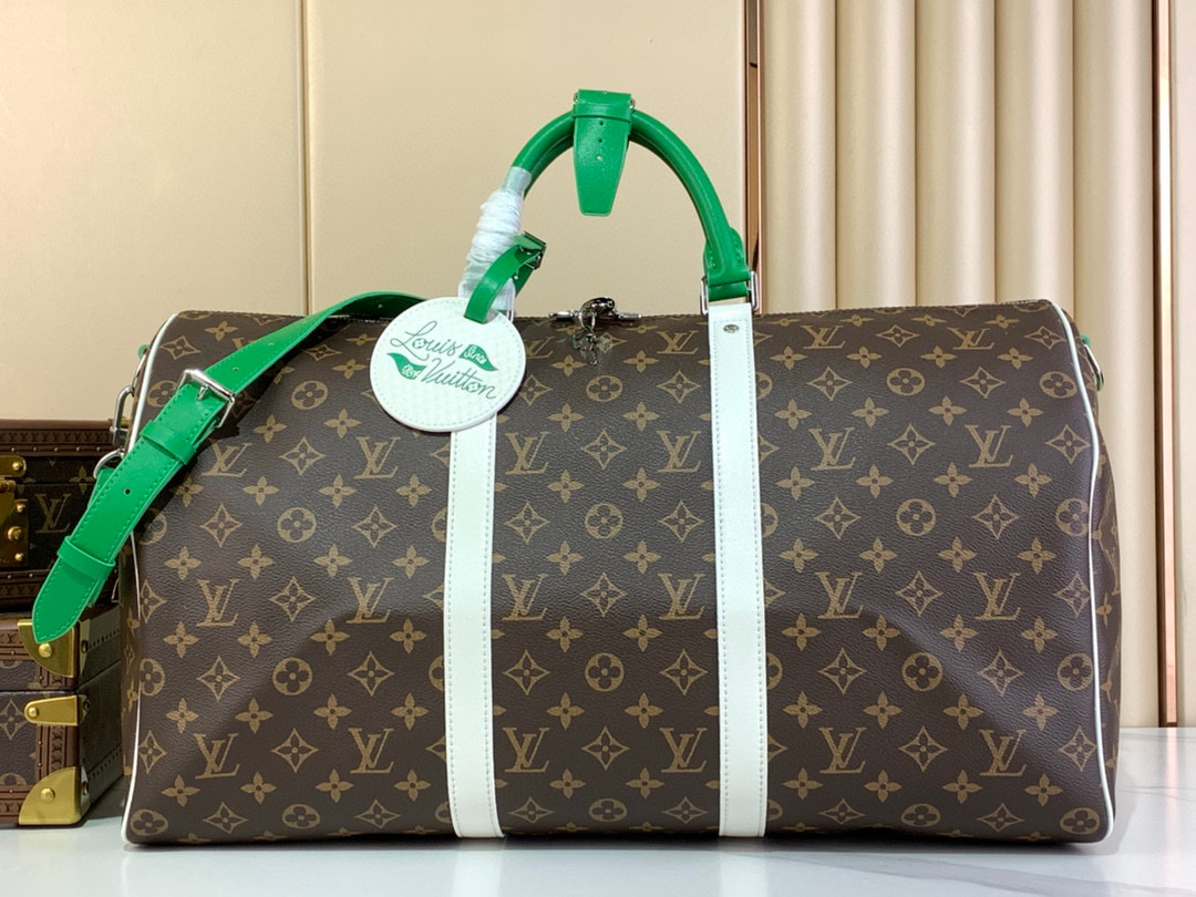 Louis Vuitton Keepall Bandoulière 50 Golf Monogram Travel Bag 1 i1747229454148 8317 0 0