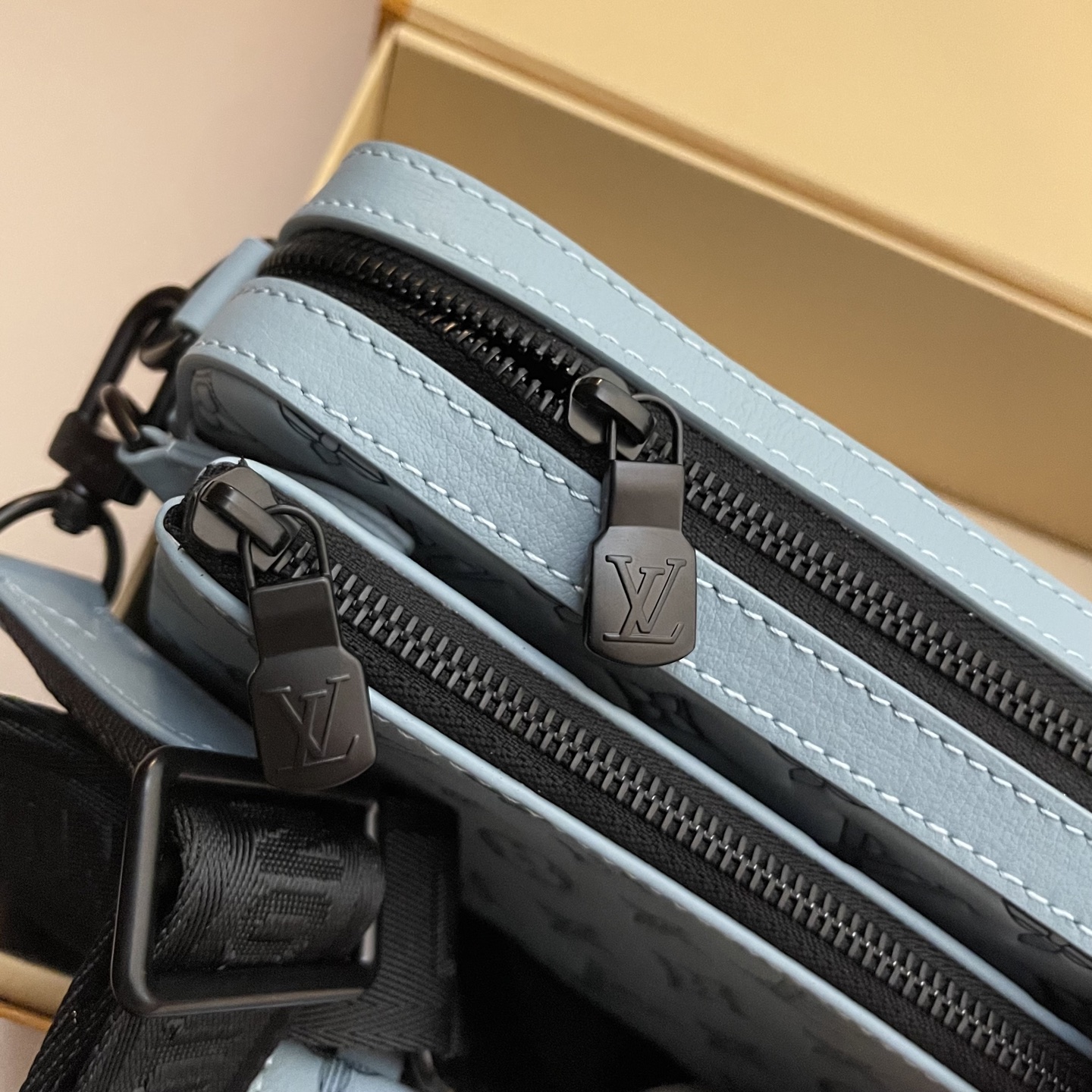 Louis Vuitton Trio Messenger Bag Monogram Shadow Leather Light Blue 8 i1747660072373 1551 0 6
