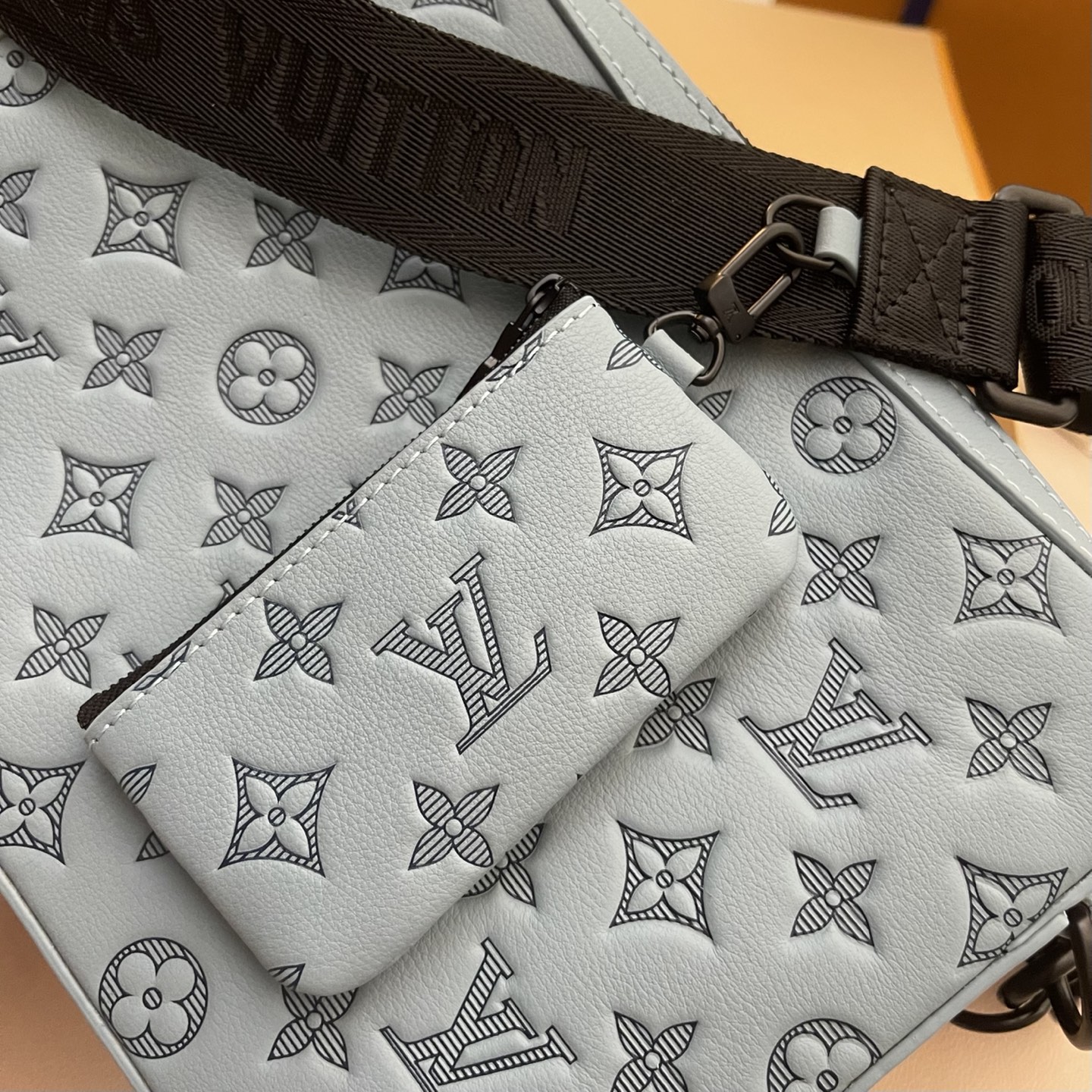 Louis Vuitton Trio Messenger Bag Monogram Shadow Leather Light Blue 5 i1747660072373 9419 0 3