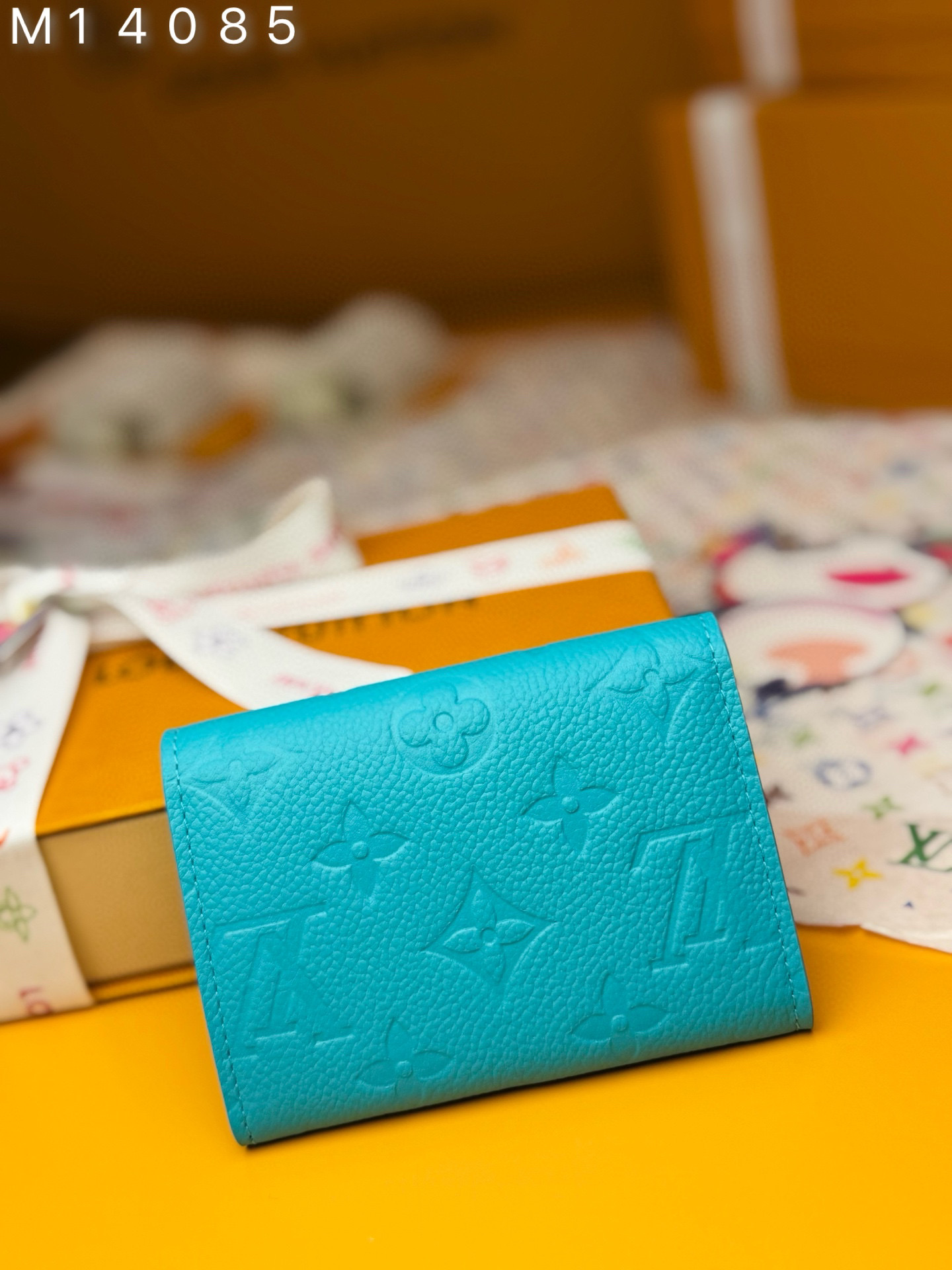 Louis Vuitton Rosalie Coin Purse, Blue Leather Wallet With Button Closure 3 i1748333781438 9243 0 8