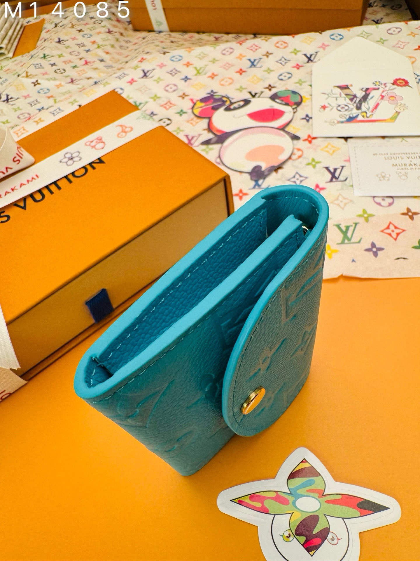 Louis Vuitton Rosalie Coin Purse, Blue Leather Wallet With Button Closure 4 i1748333781752 9160 0 9