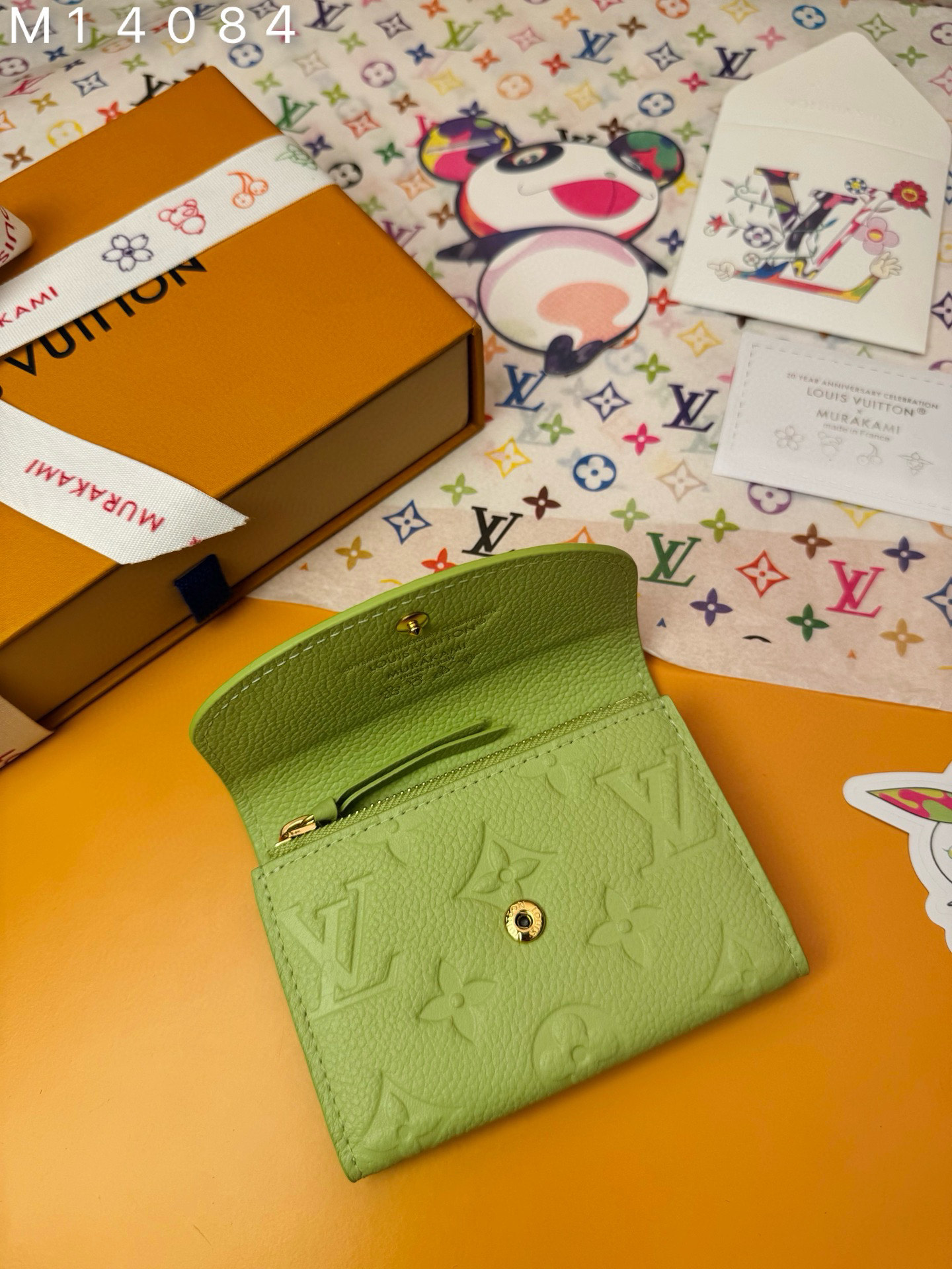 Louis Vuitton Rosalie Coin Purse Pistachio Embossed Leather Compact Wallet 7 i1748333933083 5645 0 4