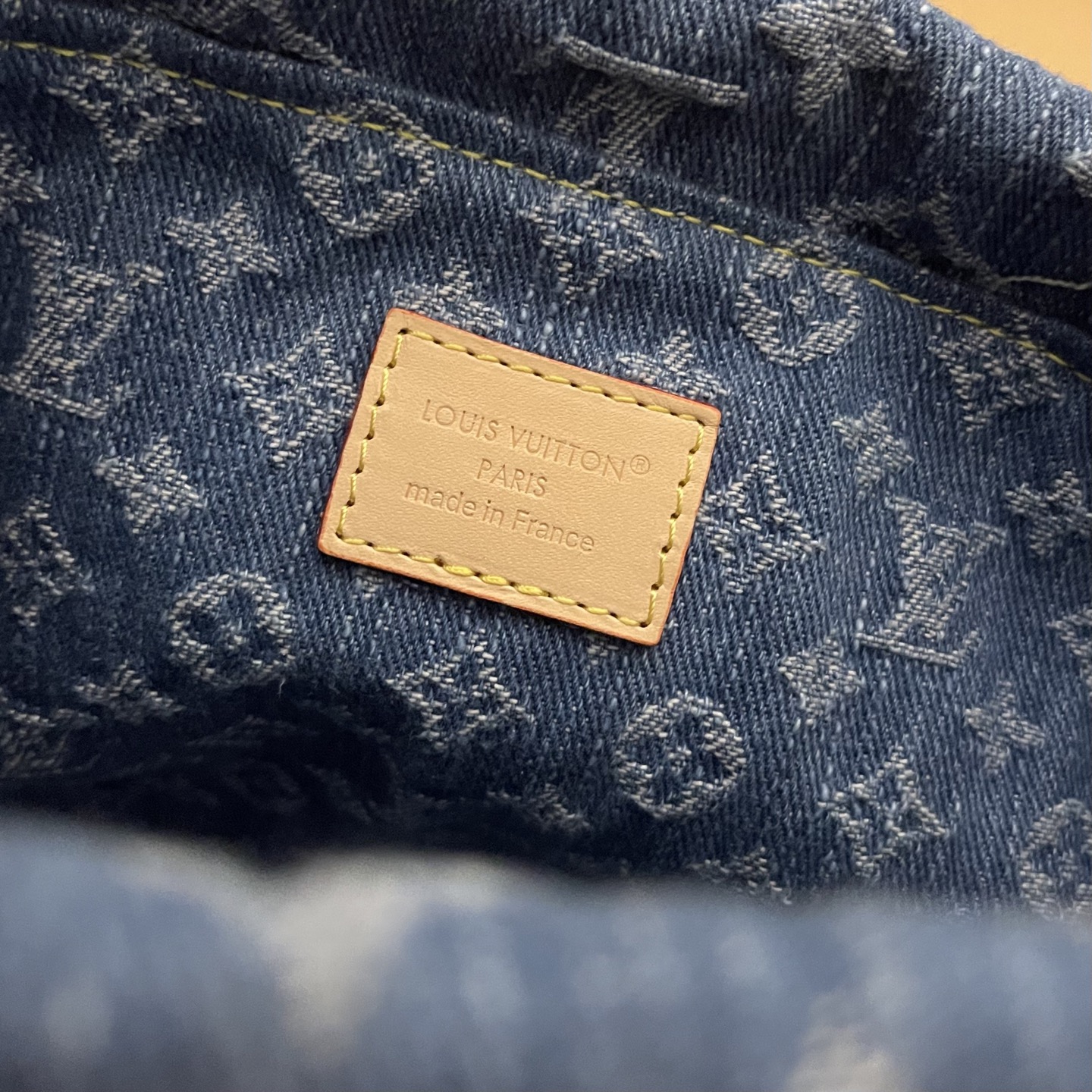 Louis Vuitton Nano Noé Denim Backpack, Monogram Accents & Gold Chain Detail 9 i1748354698947 1582 0 8