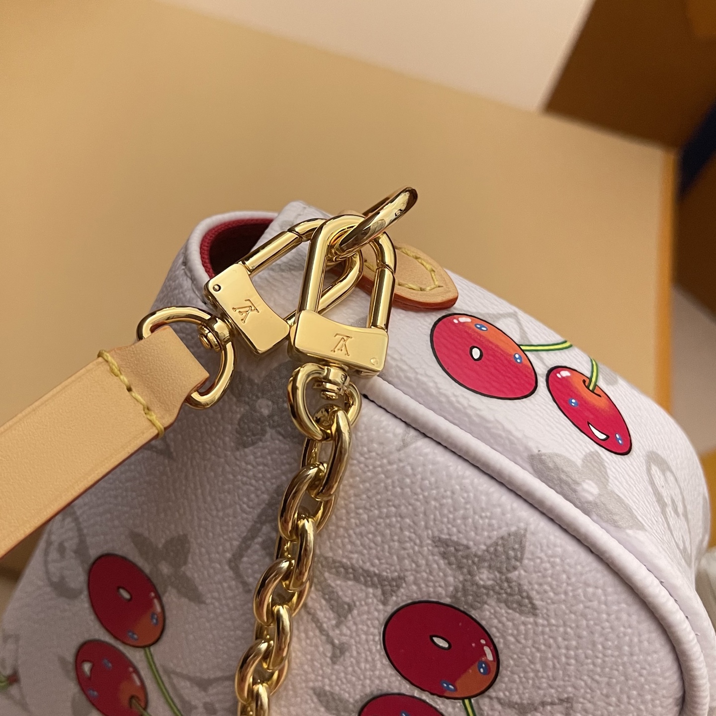 Louis Vuitton Wallet On Chain Ivy Murakami Cherry Monogram Canvas Bag 4 i1748441899210 4513 0 3