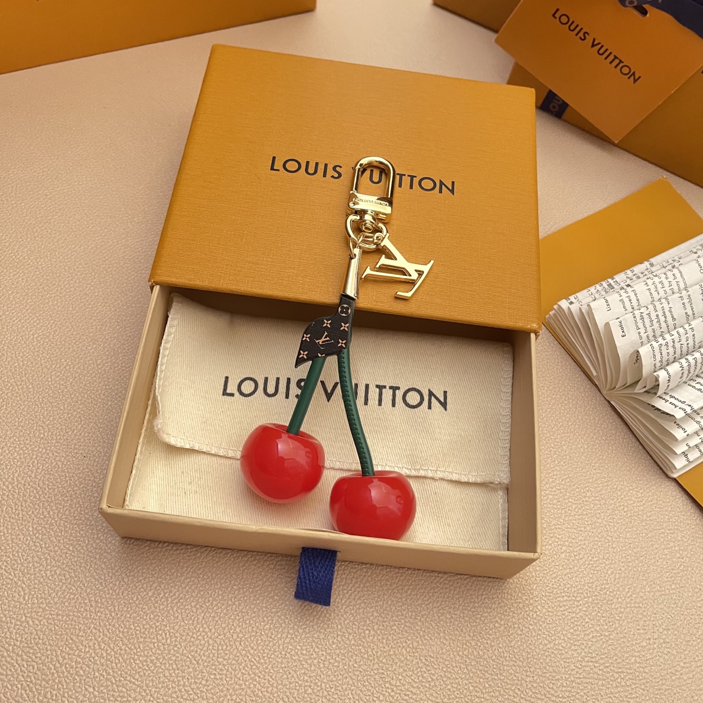 Louis Vuitton Cerise Bag Charm: Takashi Murakami Limited Edition 2 i1748442272907 566 0 1