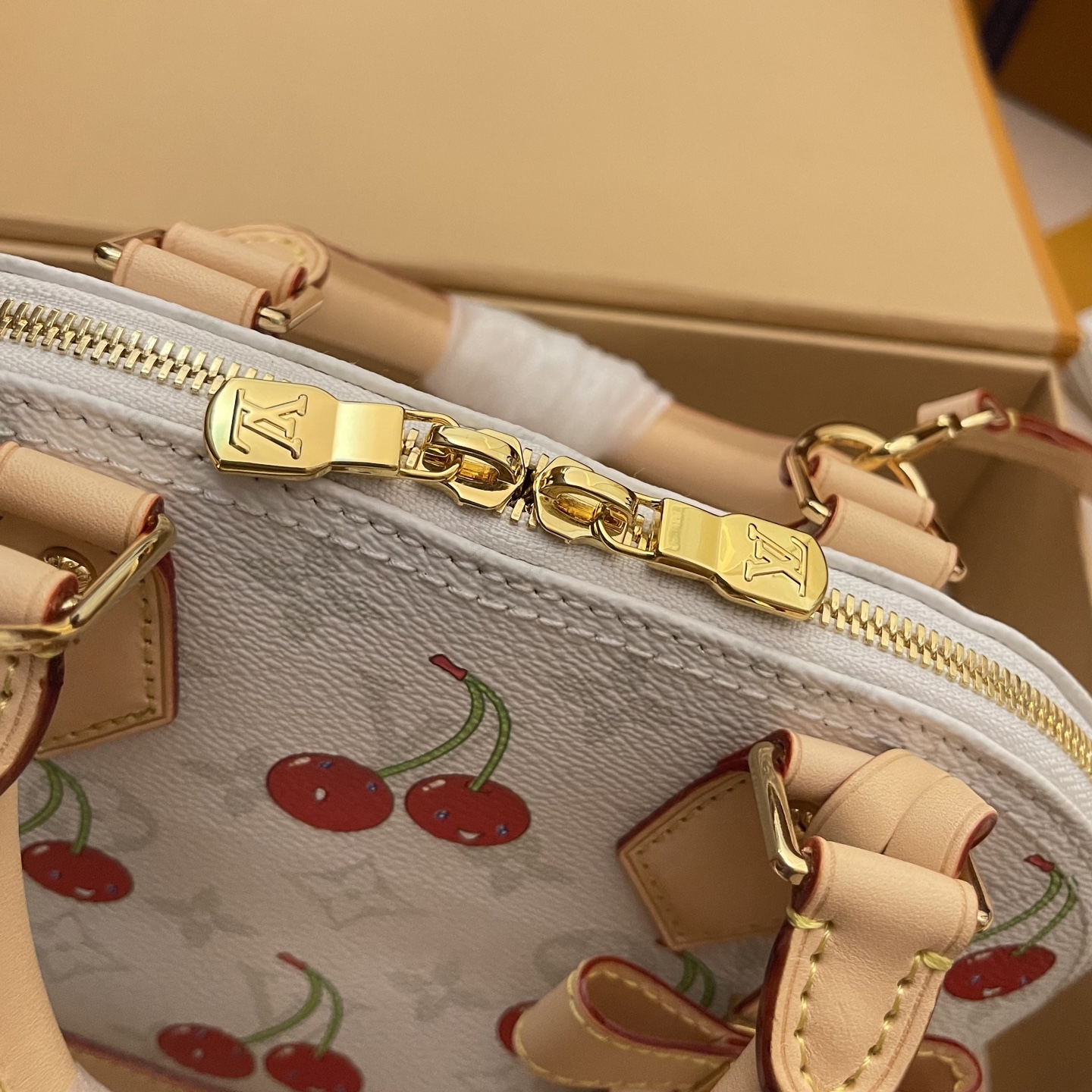 LV x Takashi Murakami Alma BB Cherry Monogram Canvas Satchel Bag 7 i1748530337079 6505 0 6