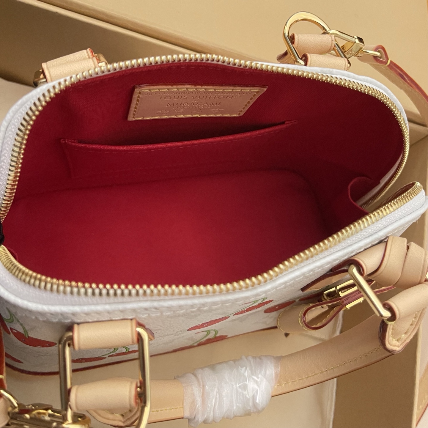 LV x Takashi Murakami Alma BB Cherry Monogram Canvas Satchel Bag 8 i1748530337105 9805 0 7