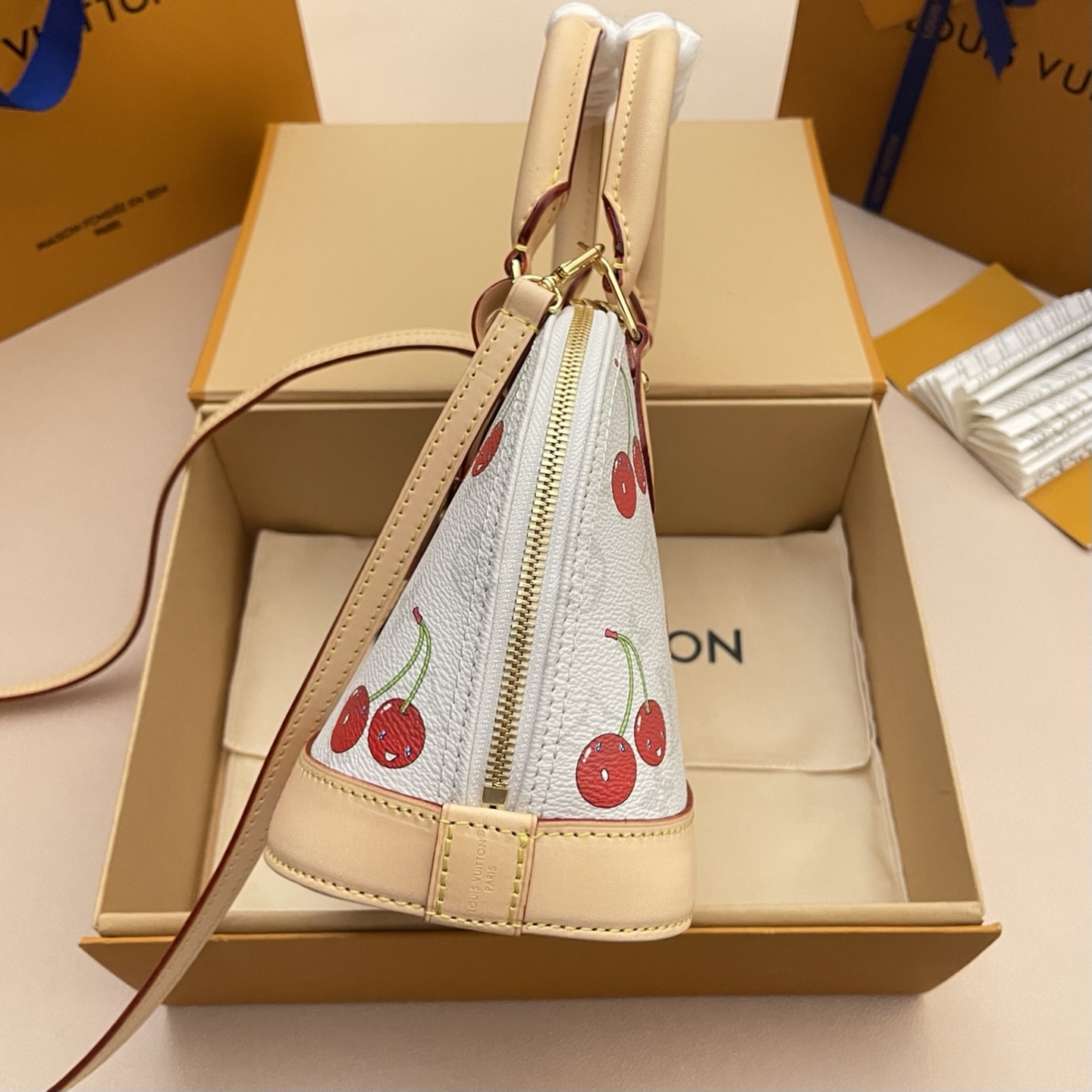 LV x Takashi Murakami Alma BB Cherry Monogram Canvas Satchel Bag 3 i1748530337132 411 0 2