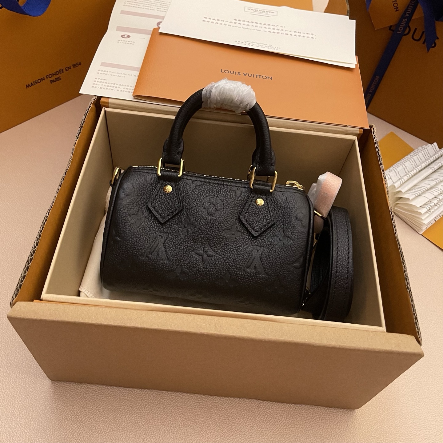 Louis Vuitton Nano Speedy Pillow Bag M82450 - Premium Leather, Compact Design 3 i1748531667814 7294 0 1