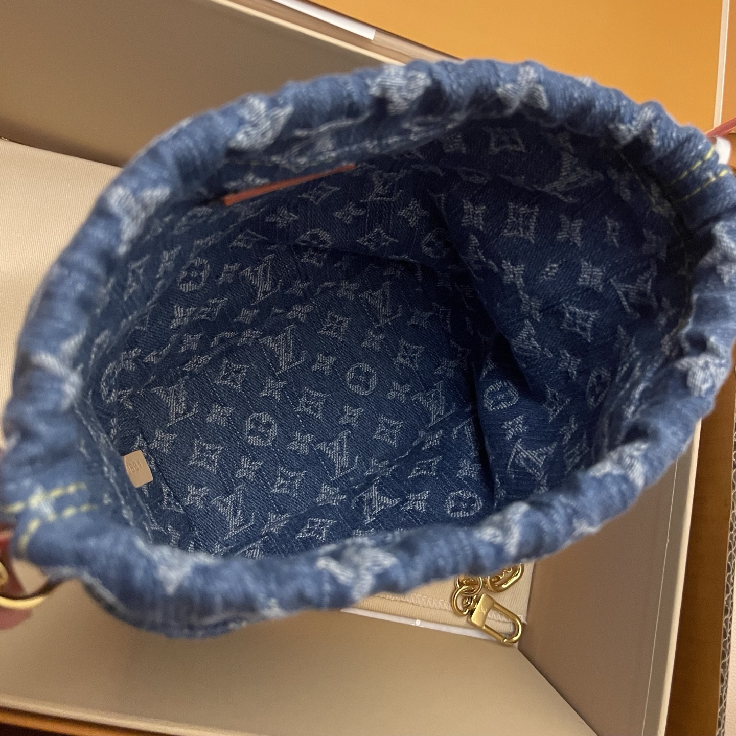 Louis Vuitton Nano Noé Chain Bucket Bag - Denim Monogram, Luxury Design 9 i1749218648851 6827 0 6