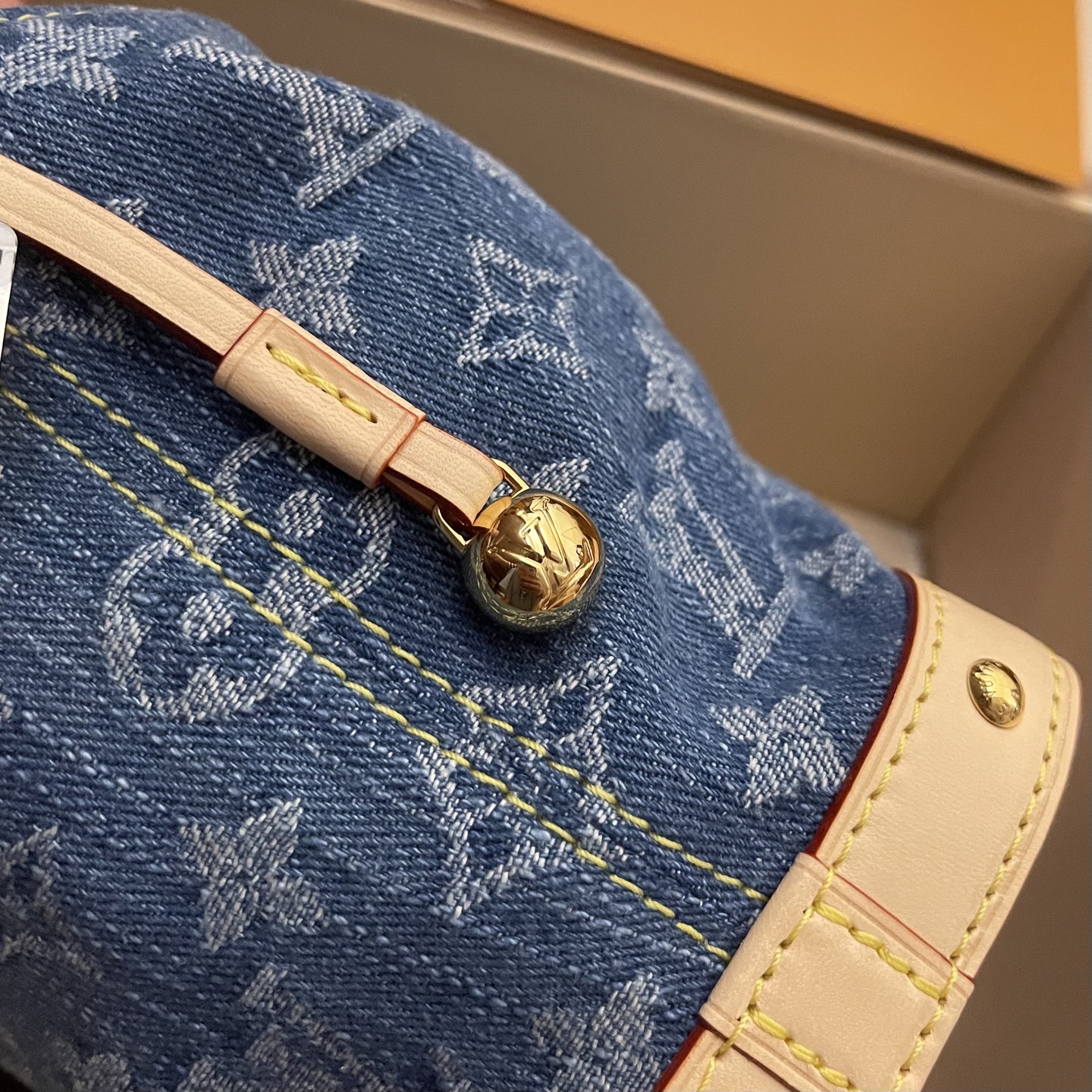 Louis Vuitton Nano Noé Chain Bucket Bag - Denim Monogram, Luxury Design 7 i1749218650672 8070 0 8