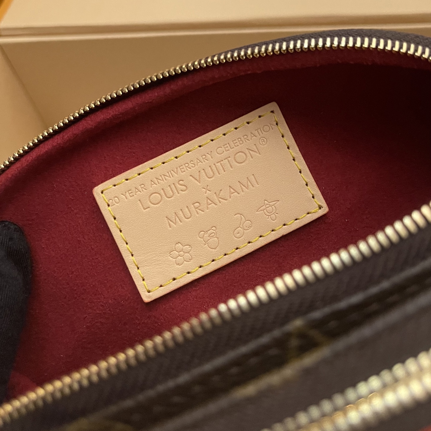 LV x Murakami Takashi Mini Bumbag: Lively Cherry Theme Waist Bag, 17 x 12 x 9.5 cm 8 i1749559643500 7061 0 7