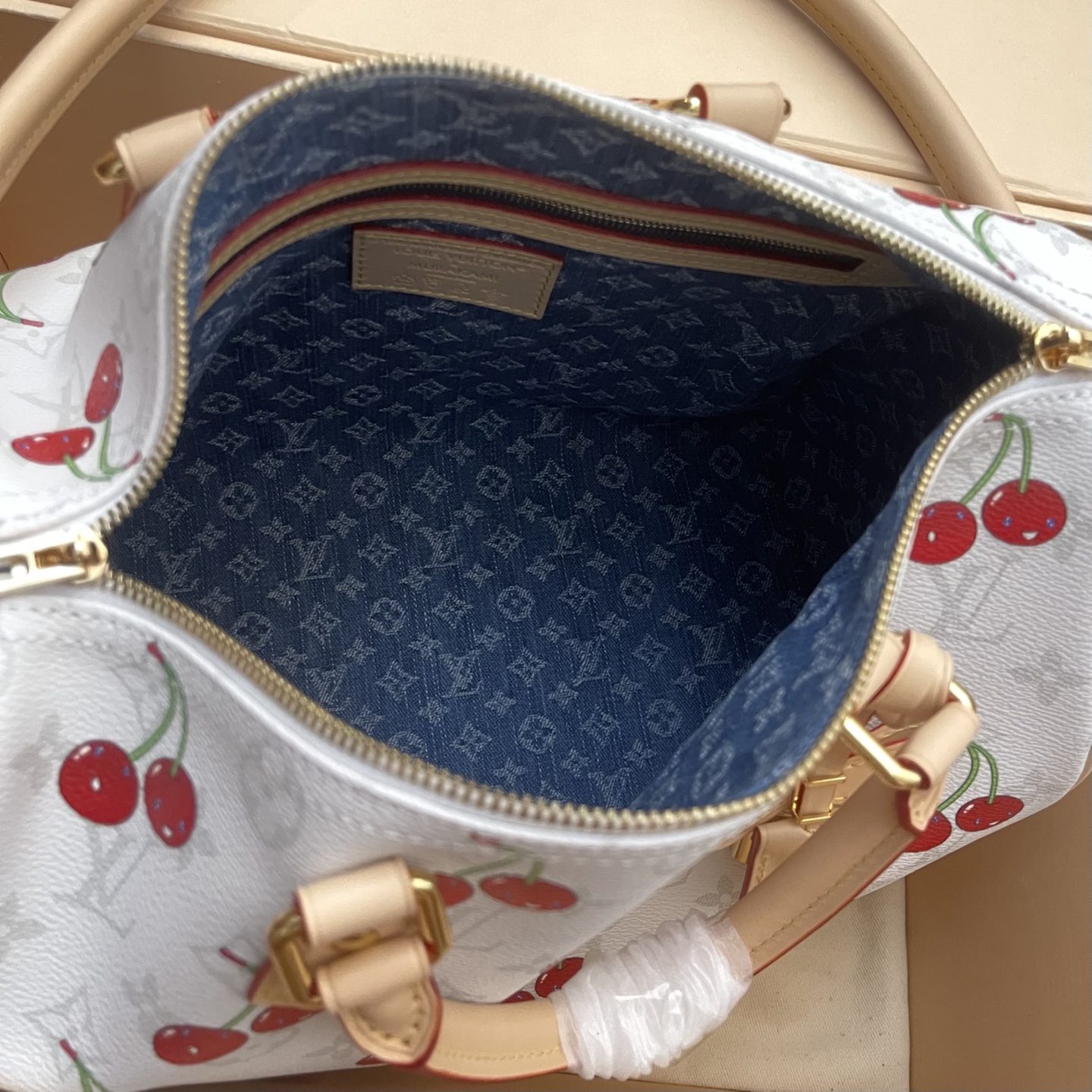 Louis Vuitton Speedy Soft 30 Cherry Monogram Handbag, Shoulder Bag 9 i1749649270778 6107 0 7