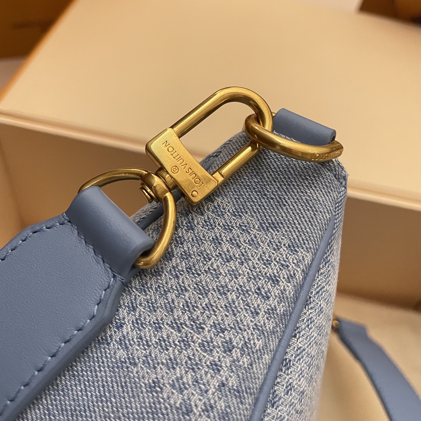 Louis Vuitton Pochette Accessoires XL Denim 3D Cotton Canvas Handbag 6 i1752330518071 4371 0 5