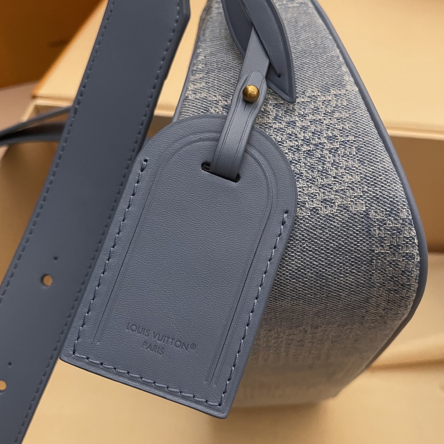 Louis Vuitton Pochette Accessoires XL Denim 3D Cotton Canvas Handbag 5 i1752330518092 8293 0 4