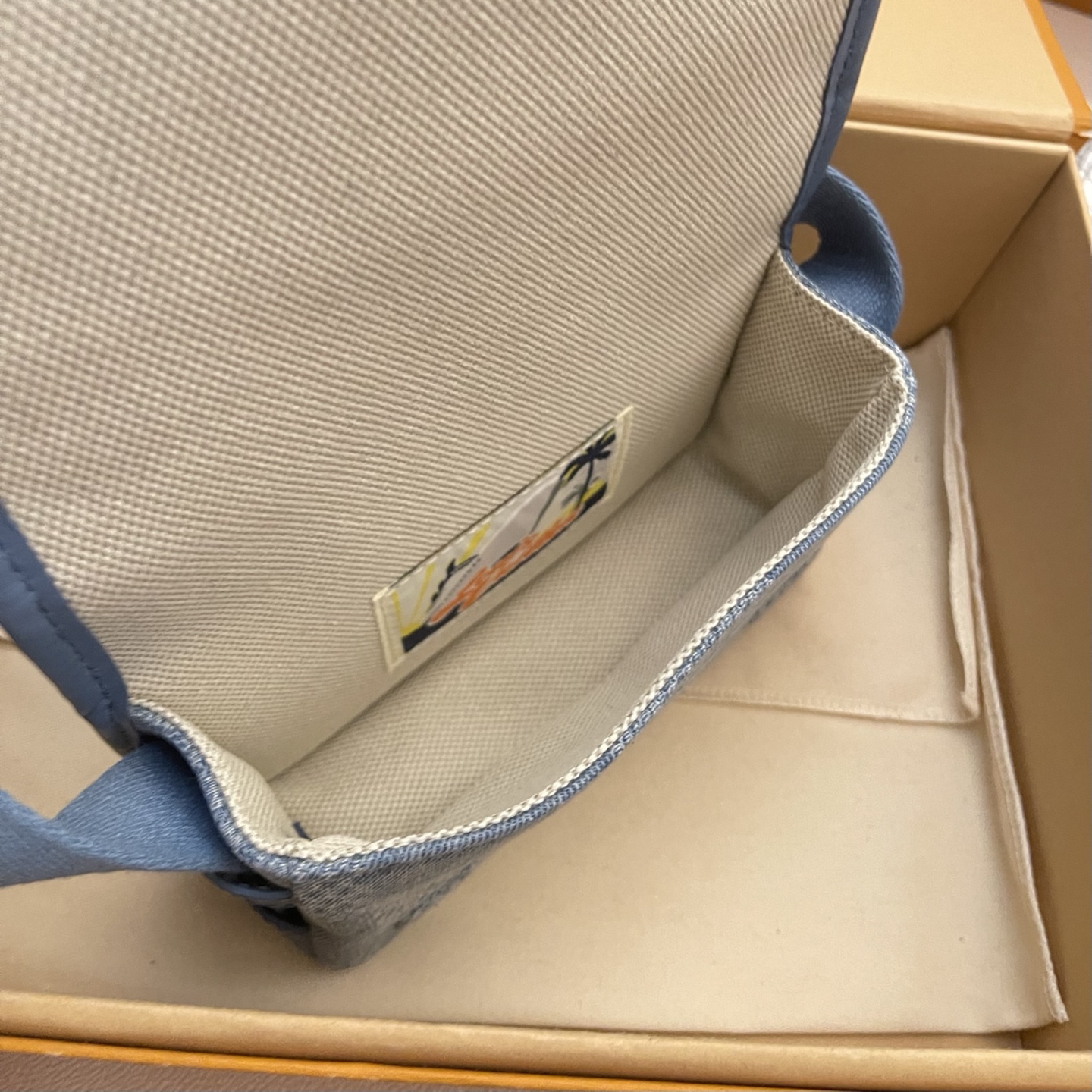 Louis Vuitton Bosphore Mini Camera Bag Damier Denim 3D Cotton Canvas Blue 8 i1752330755003 5582 0 7