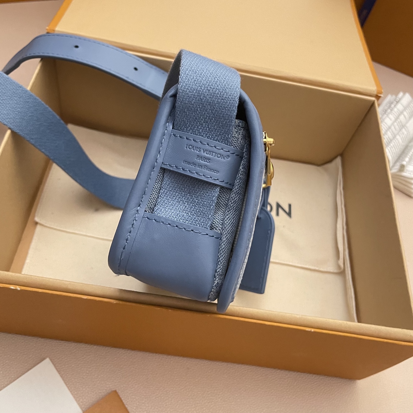 Louis Vuitton Bosphore Mini Camera Bag Damier Denim 3D Cotton Canvas Blue 3 i1752330757908 403 0 2