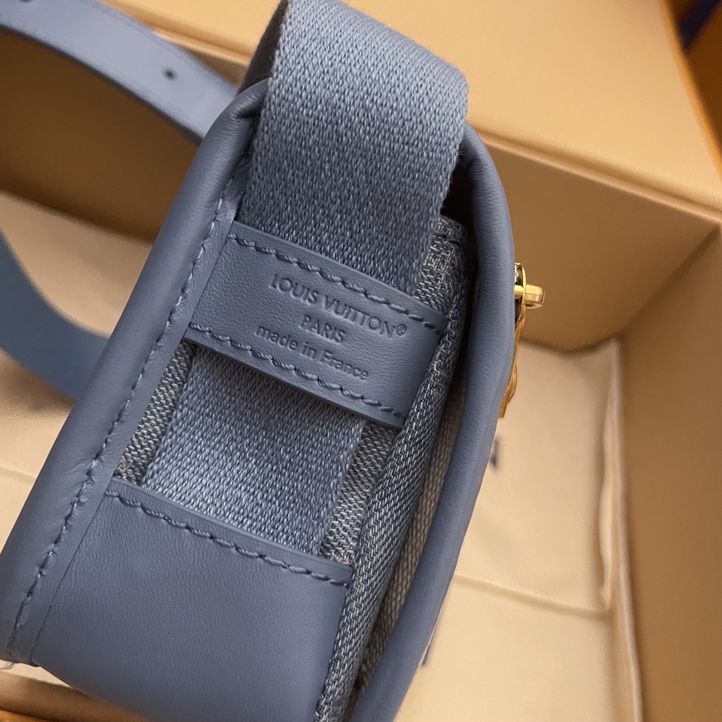 Louis Vuitton Bosphore Mini Camera Bag Damier Denim 3D Cotton Canvas Blue 5 i1752330758142 3395 0 4