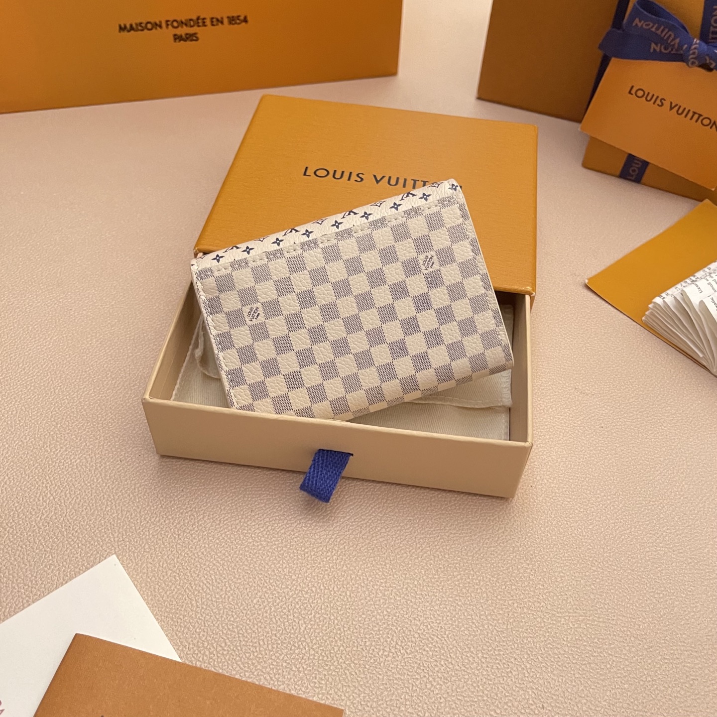 Louis Vuitton Rosalie Coin Purse Damier Azur Wallet, Compact & Stylish 3 i1752331510418 5733 0 1
