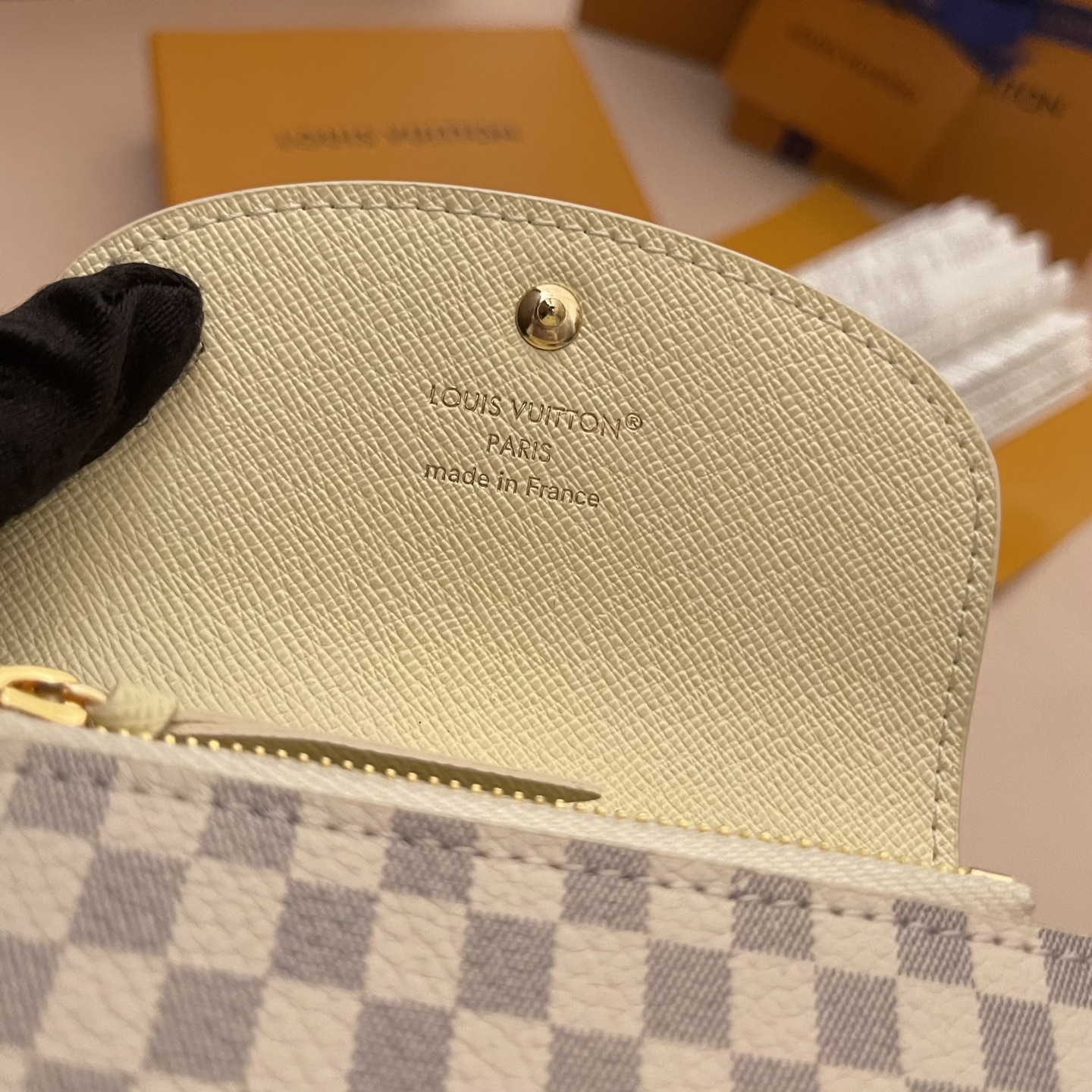 Louis Vuitton Rosalie Coin Purse Damier Azur Wallet, Compact & Stylish 8 i1752331510846 6287 0 7