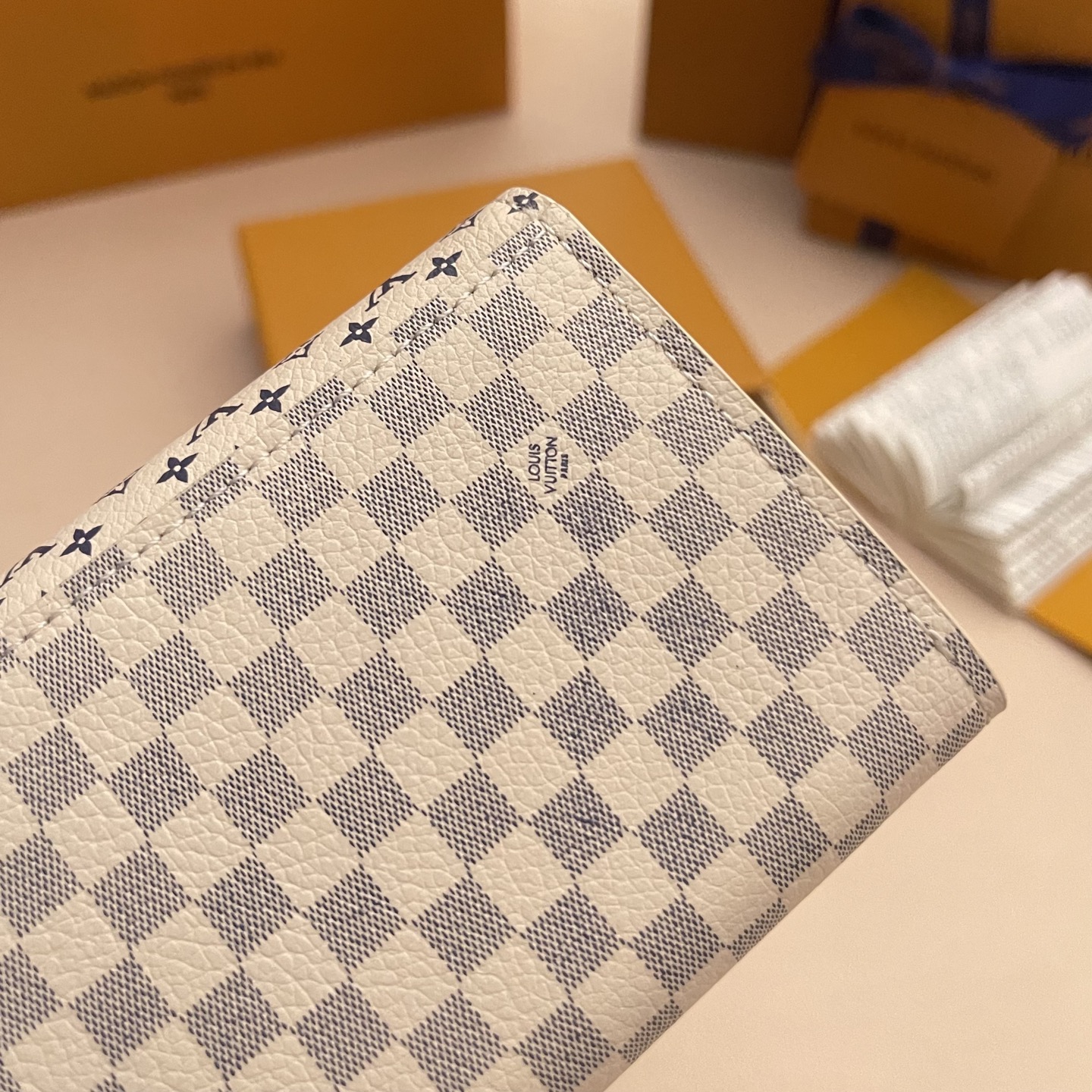 Louis Vuitton Rosalie Coin Purse Damier Azur Wallet, Compact & Stylish 10 i1752331512273 9466 0 9