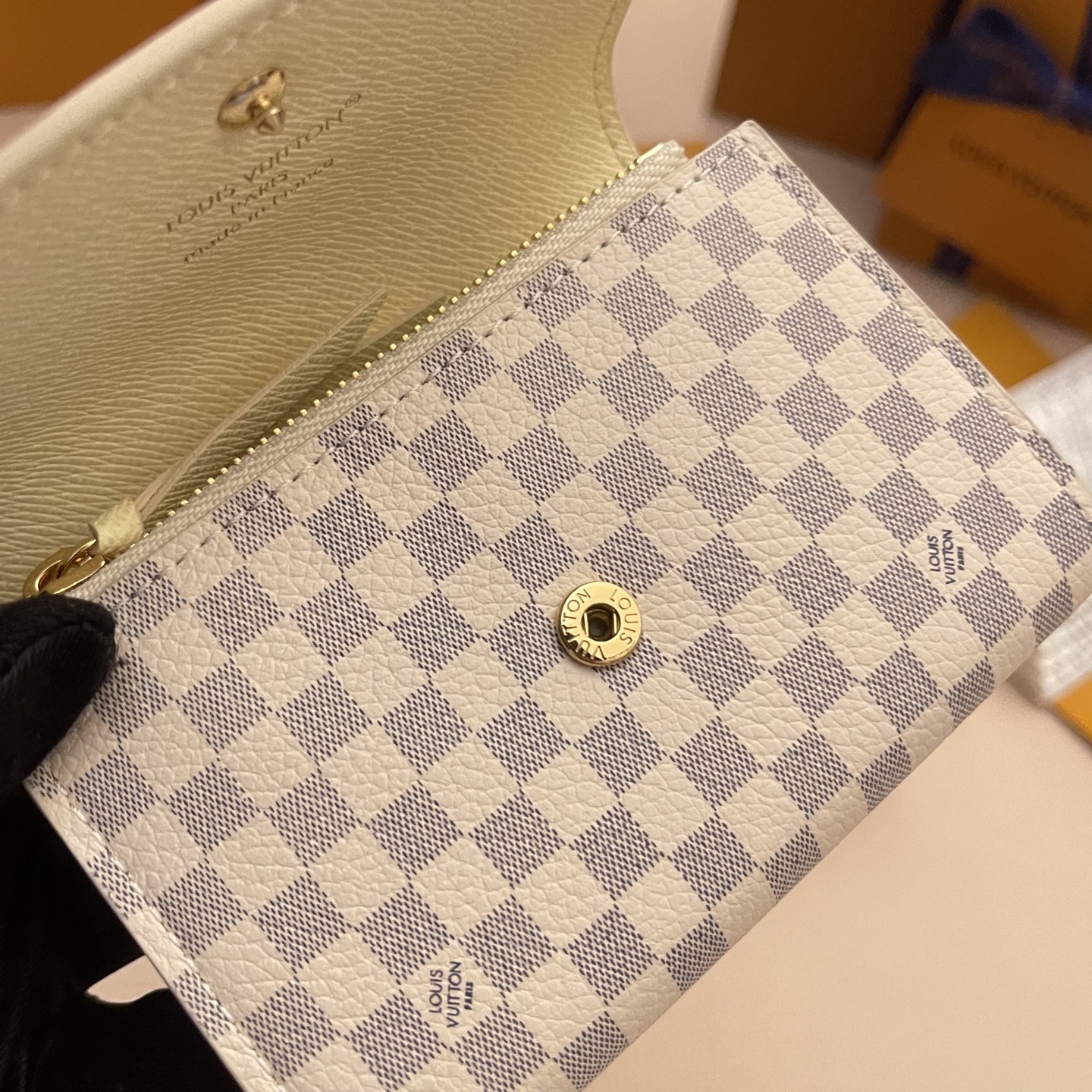 Louis Vuitton Rosalie Coin Purse Damier Azur Wallet, Compact & Stylish 9 i1752331512483 9322 0 8