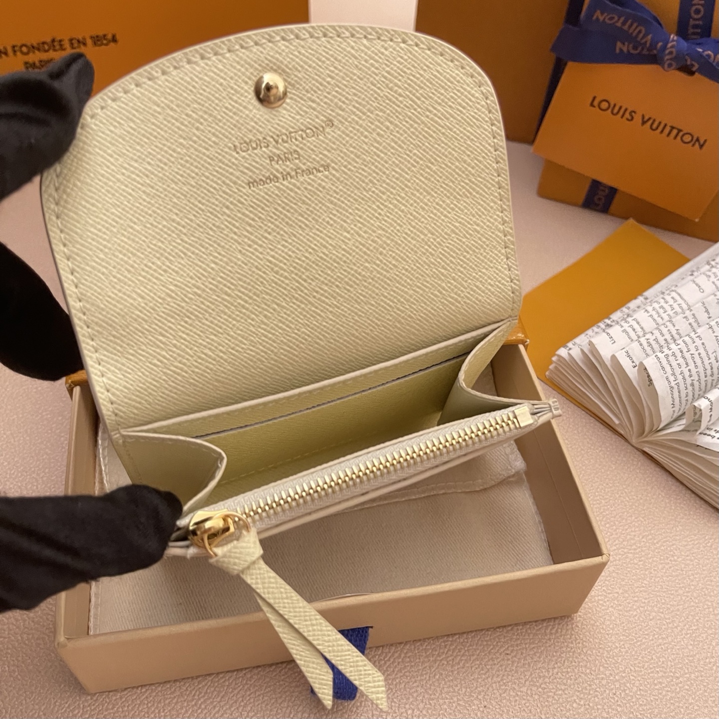 Louis Vuitton Rosalie Coin Purse Damier Azur Wallet, Compact & Stylish 6 i1752331512605 7097 0 4