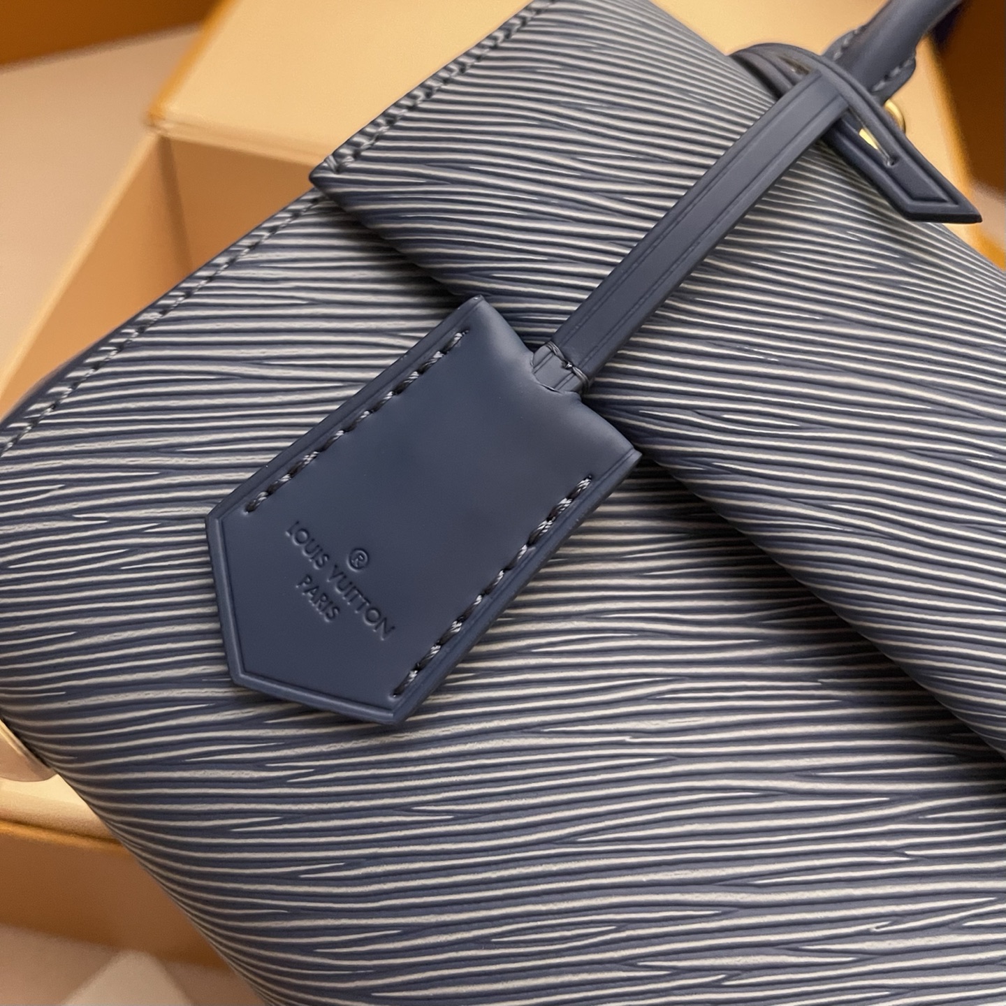 Louis Vuitton Cluny Mini Handbag in Epi Leather, Denim Inspired 4 i1752414728498 5238 0 3